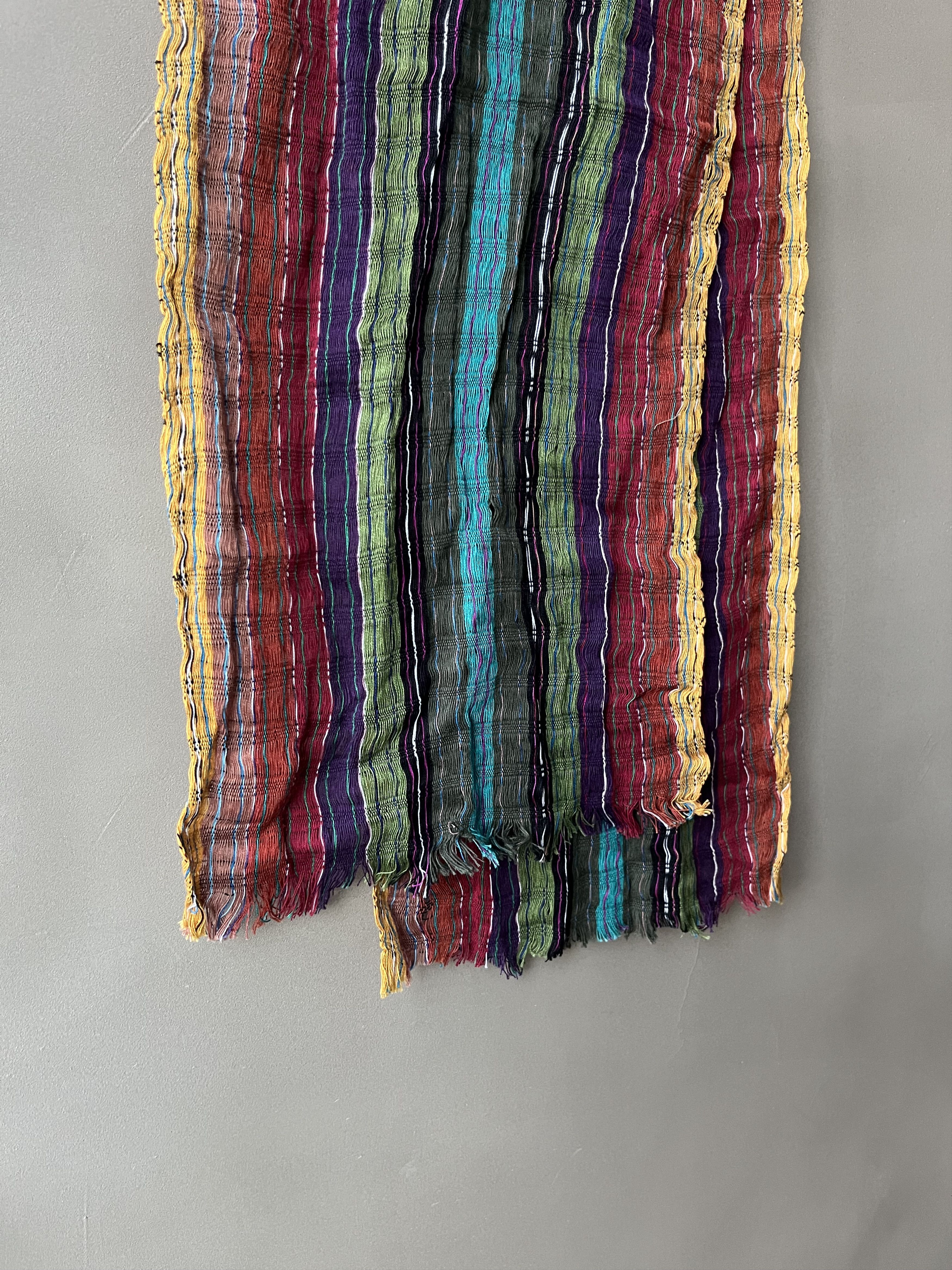 Mexican Threads Mexico Central America Ethnic Hippies Nomad Hand Made Scarf Size ONE SIZE - 4 Thumbnail
