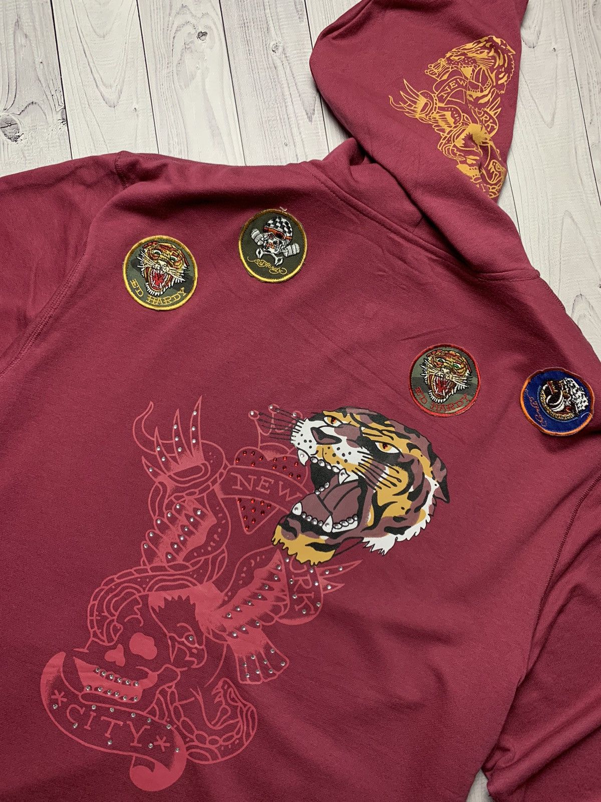 Ed Hardy Vintage Ed Hardy zip hoodie size XXL XXL Size US XXL / EU 58 / 5 - 3 Thumbnail