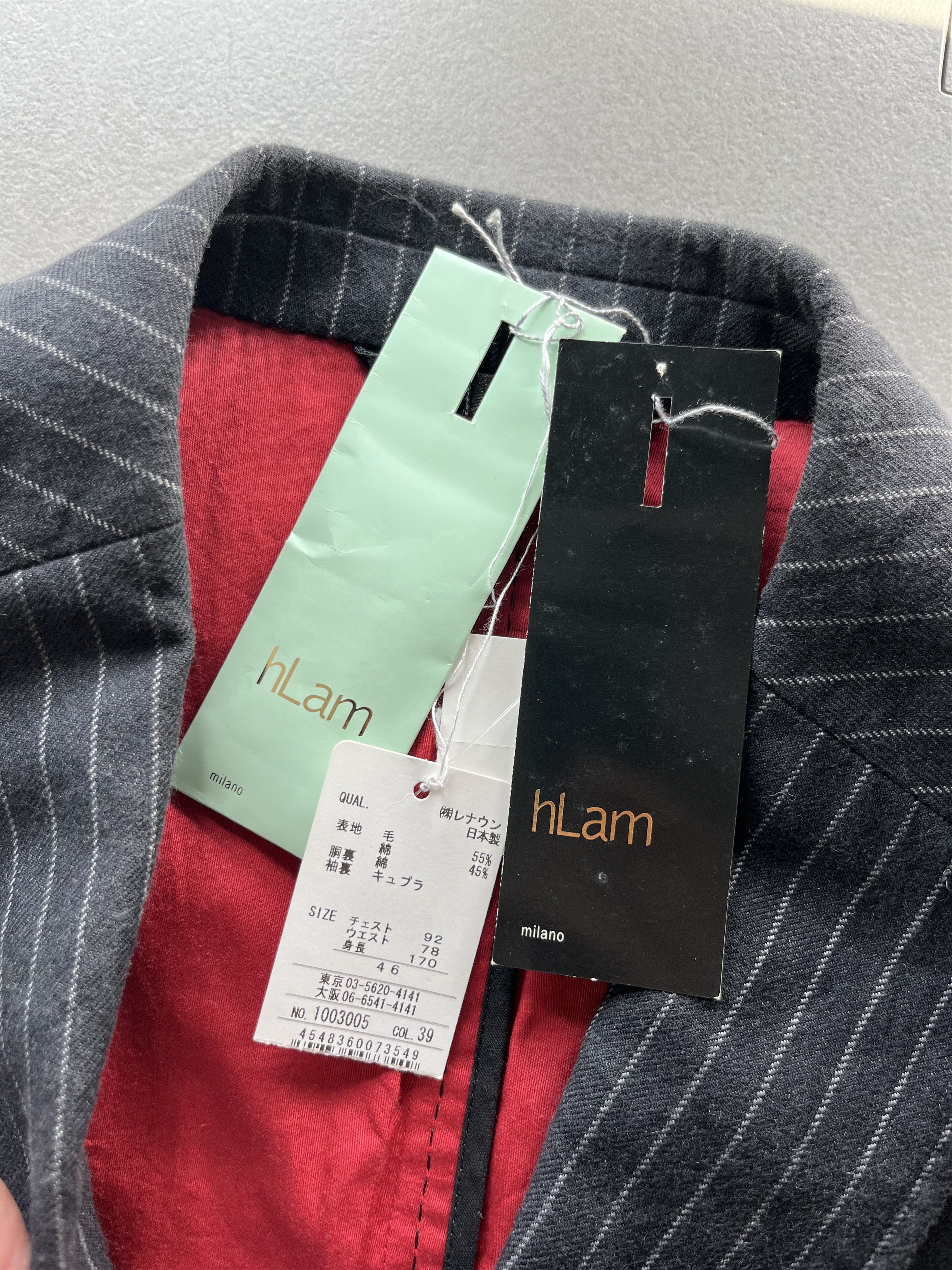 Other hLAM Milano Japanese Edition Mens Stripe Blazer Jacket S Size US S / EU 44-46 / 1 - 9 Thumbnail
