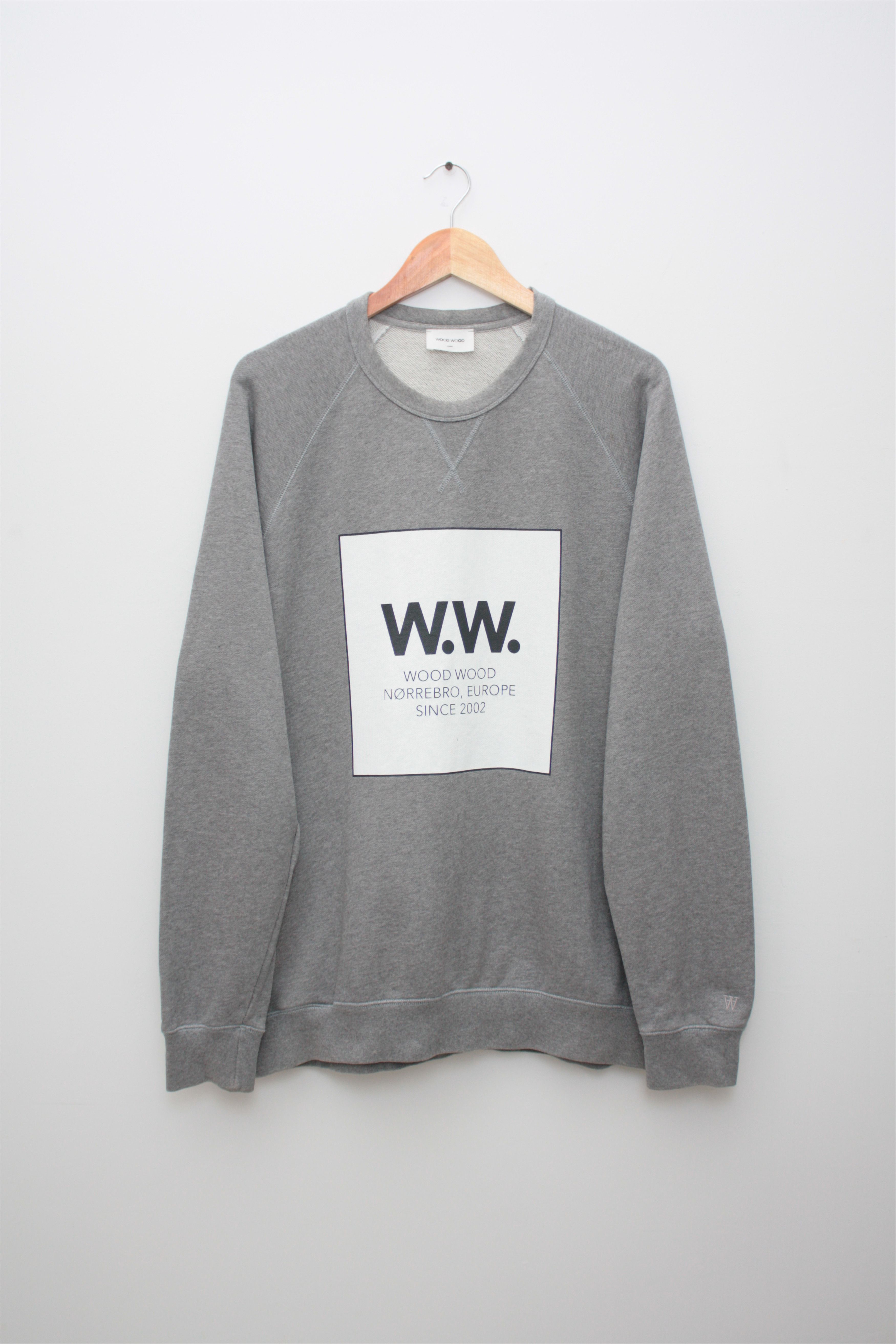 Wood Wood Wood Wood Grey Crew Neck Sweatshirt Size Large Men's Size US L / EU 52-54 / 3 - 1 Thumbnail