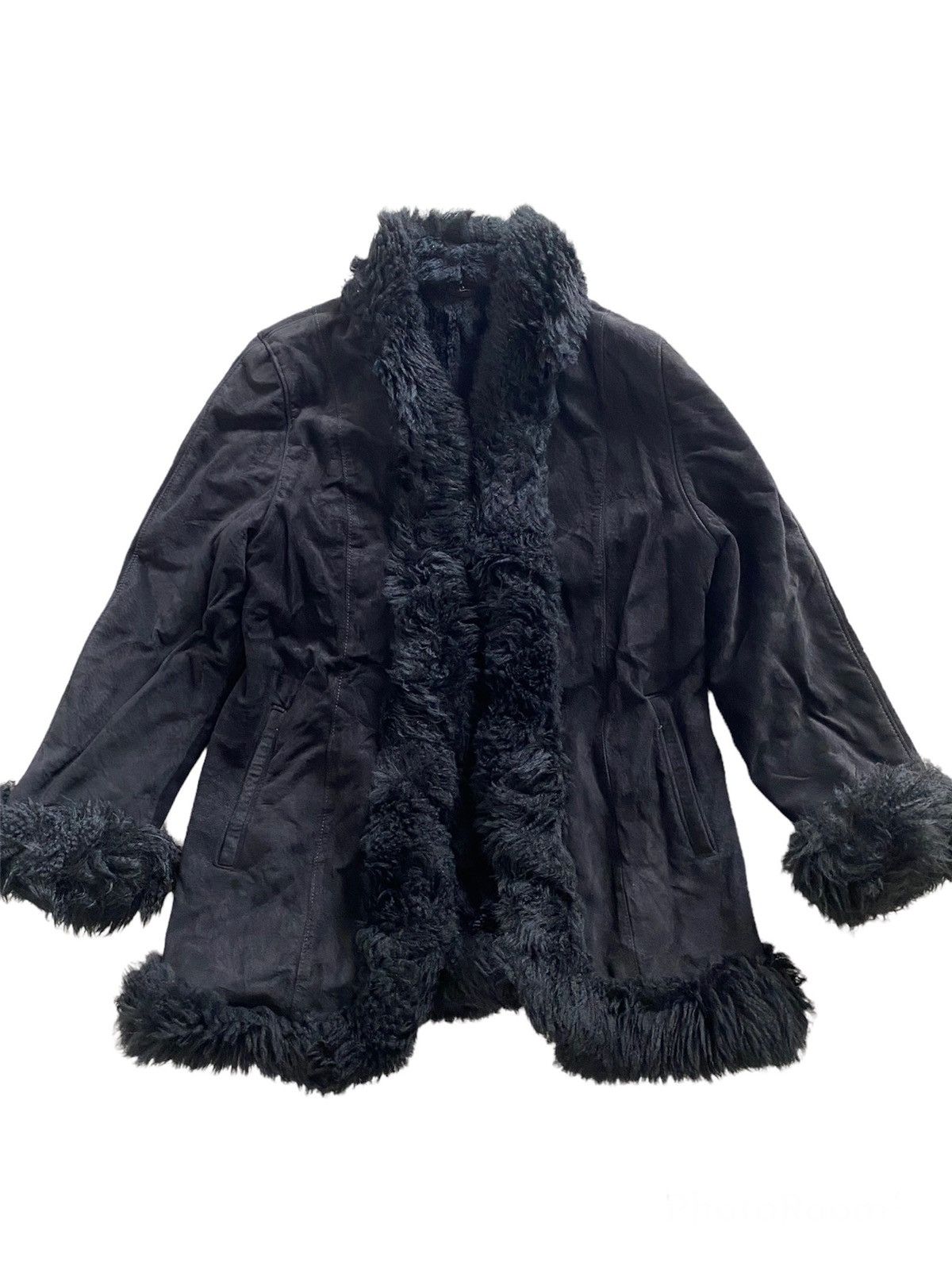 🇯🇵Mink fur coat Leather Jacket nice desginer