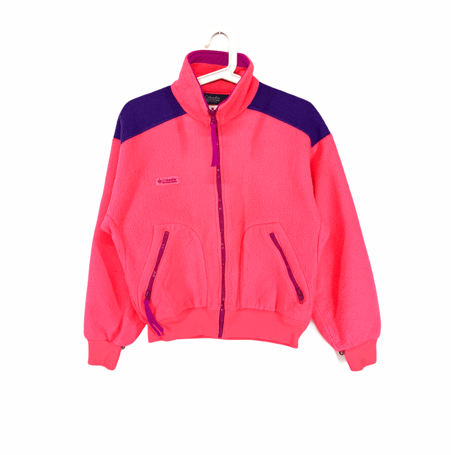 90'S Columbia White Tag Fleece Jacket Men's XL Vintage unclear black type Vintage Second Hand