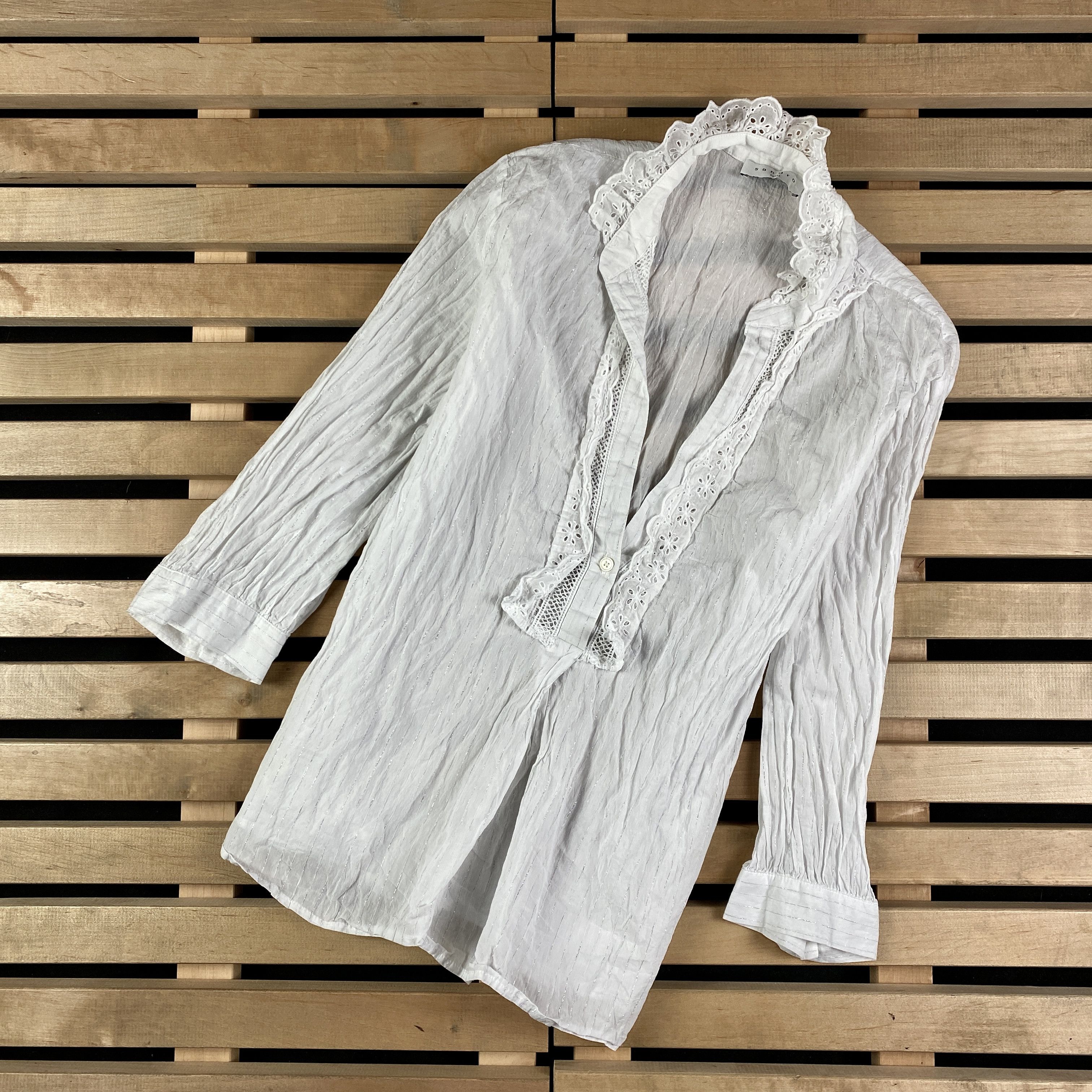 Sandro Womens Blouse Long Sleeve Sandro Size 2 Size XS / US 0-2 / IT 36-38 - 1 Thumbnail