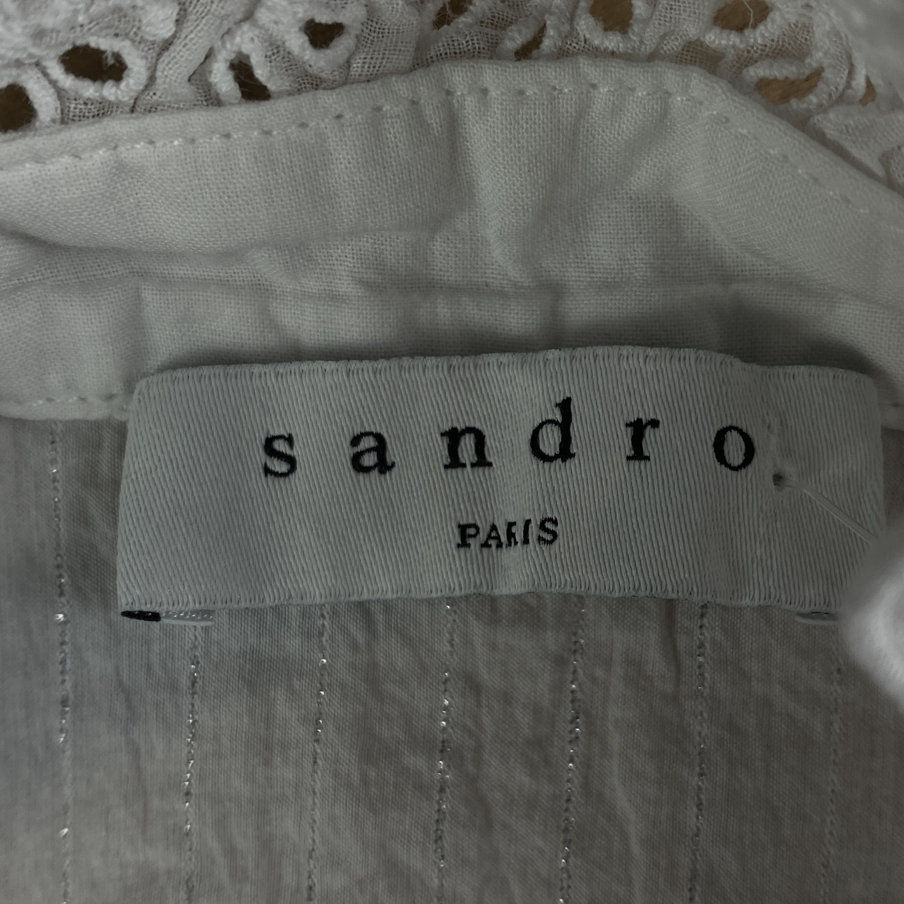 Sandro Womens Blouse Long Sleeve Sandro Size 2 Size XS / US 0-2 / IT 36-38 - 4 Thumbnail