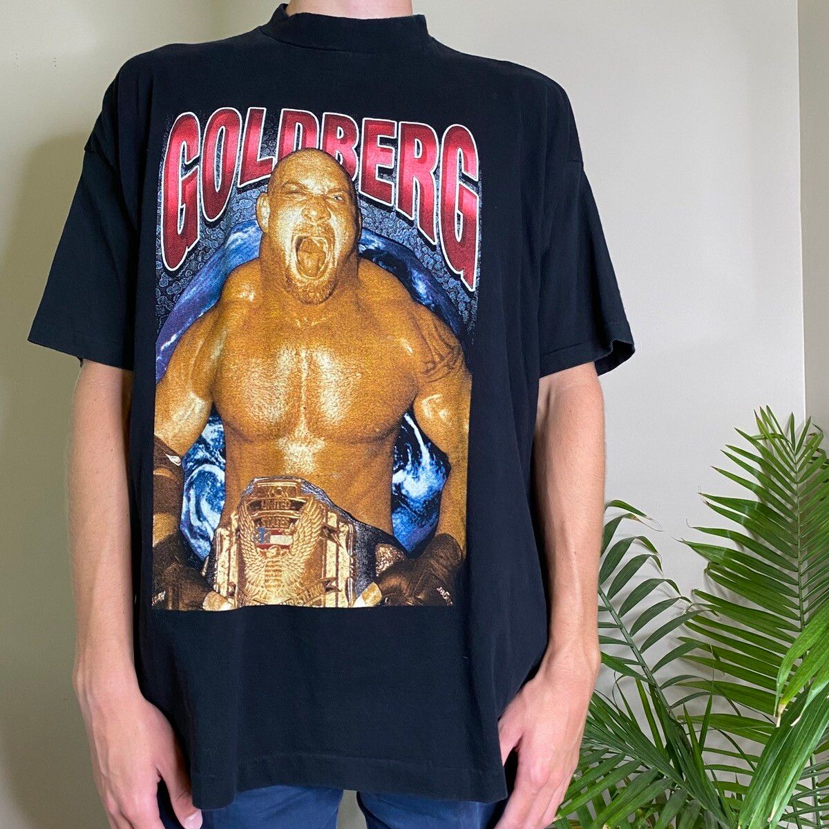 Vintage Vintage Goldberg WCW Wrestling Rap Tee Shirt 90's Rare XXL