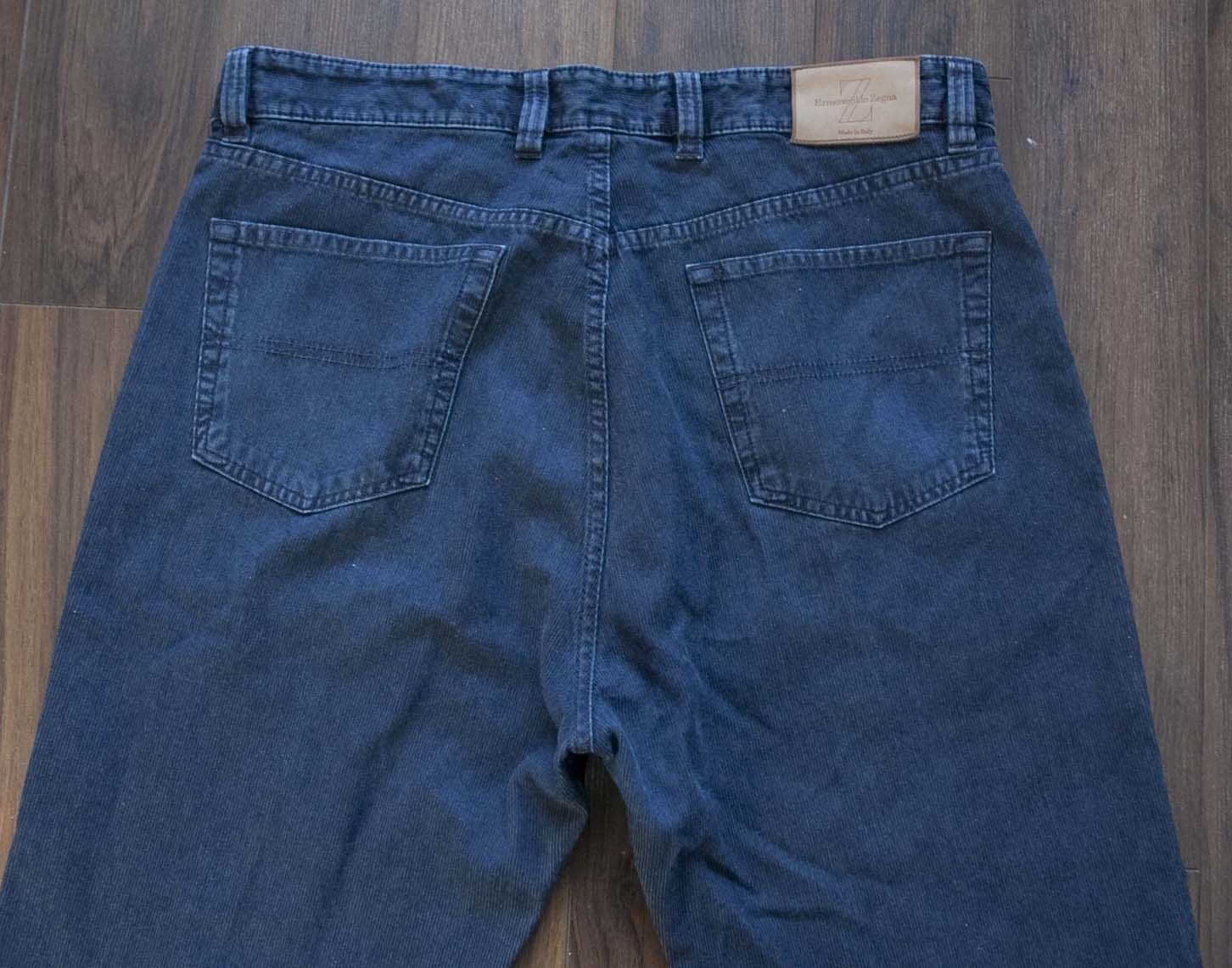 Ermenegildo Zegna Ermenegildo Zegna Pants Corduroy Blue Size 35x27 Size US 35 - 3 Thumbnail