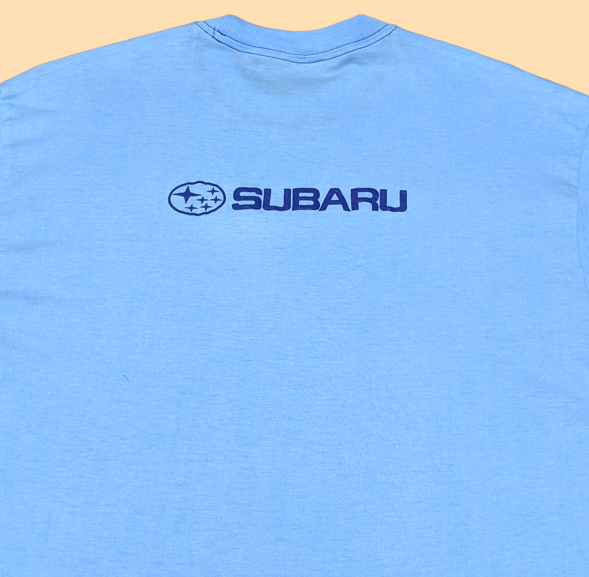 Japanese Brand × Vintage Vintage Japan Subaru Racing Spellout T shirt Size US S / EU 44-46 / 1 - 3 Thumbnail
