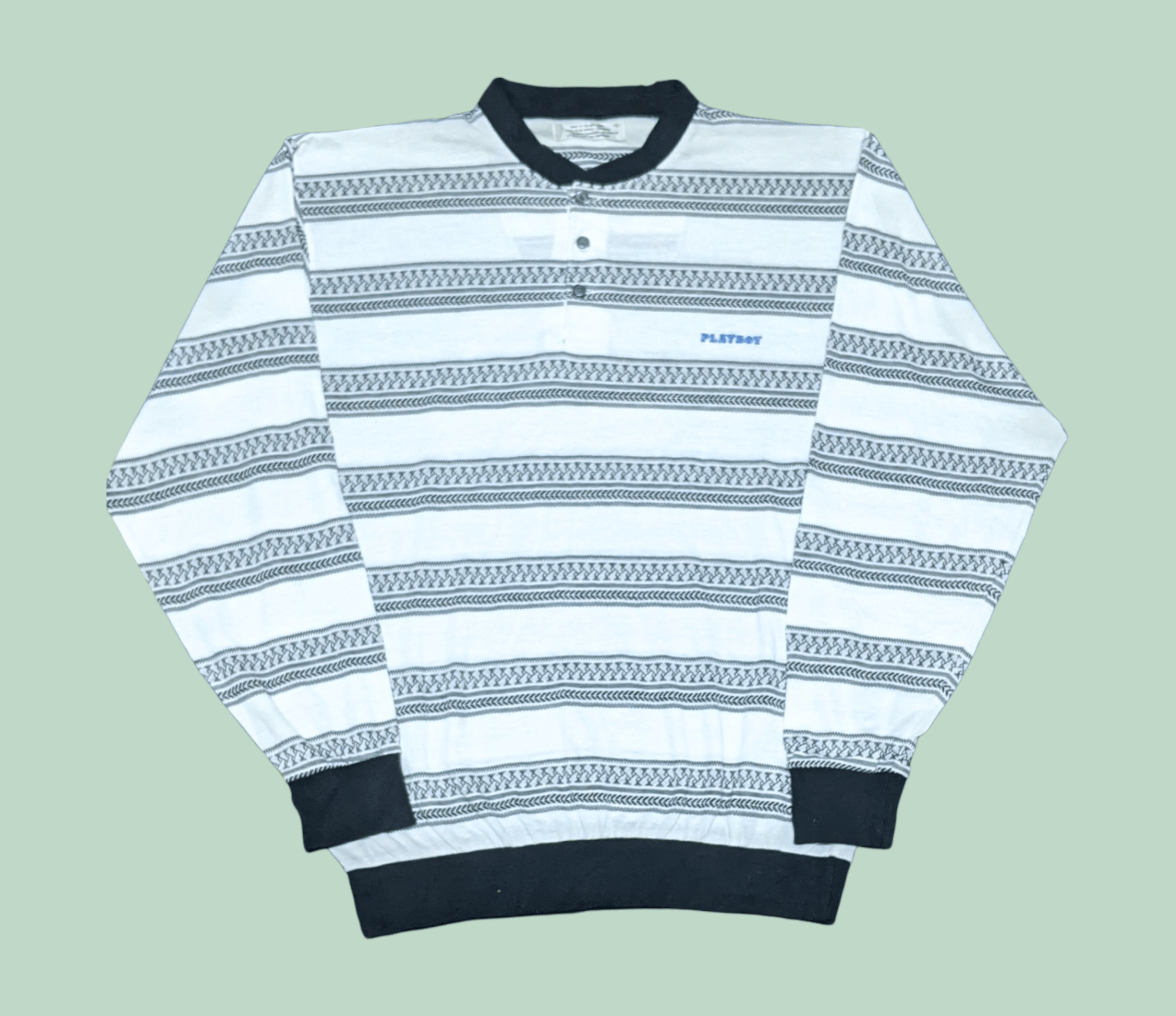 Playboy × Vintage Vintage 80s/90s Playboy TomTom Style Sweatshirt Size US L / EU 52-54 / 3 - 1 Thumbnail
