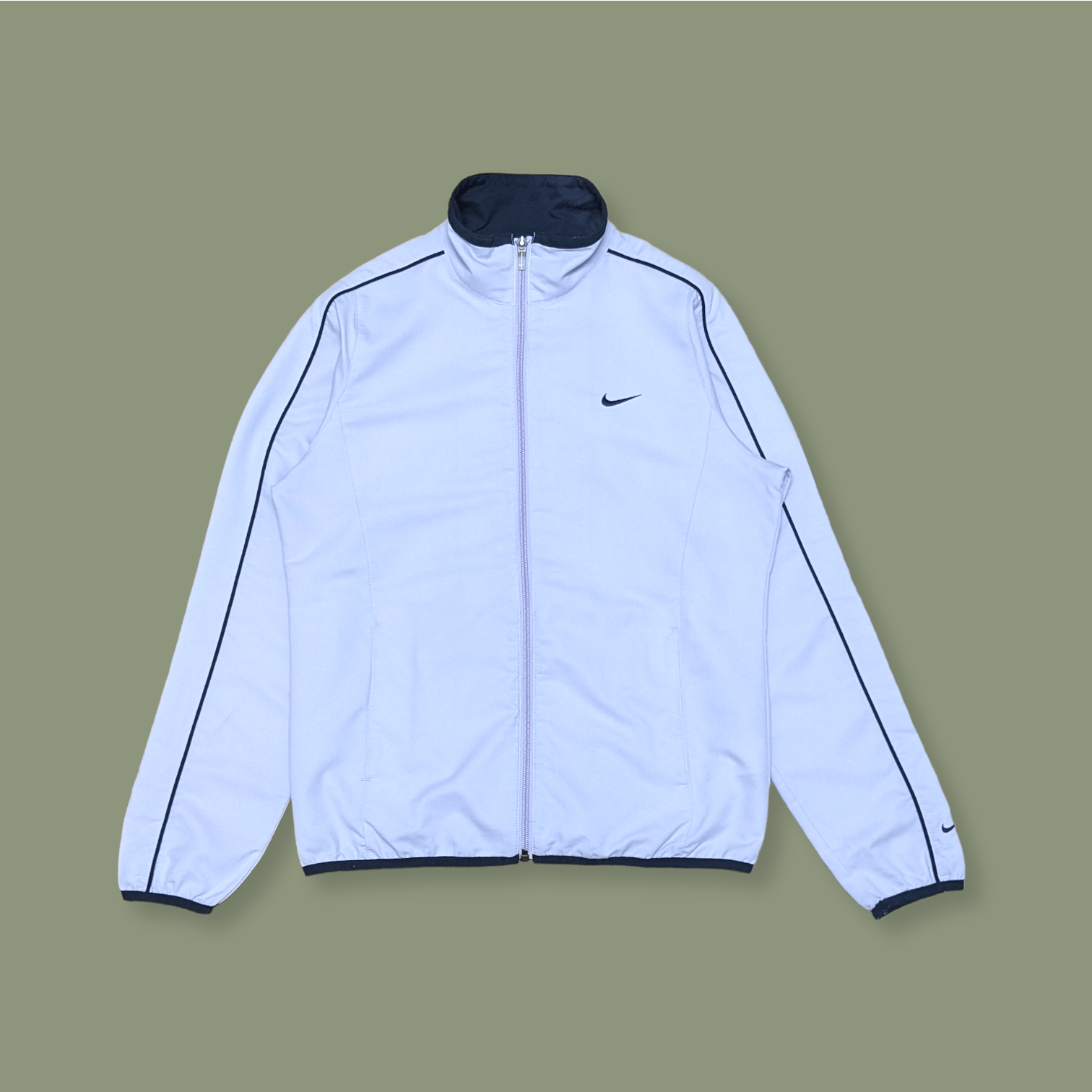 Nike × Vintage Vintage Nike Fit Small Swoosh Windbreaker Jacket Size M / US 6-8 / IT 42-44 - 1 Thumbnail