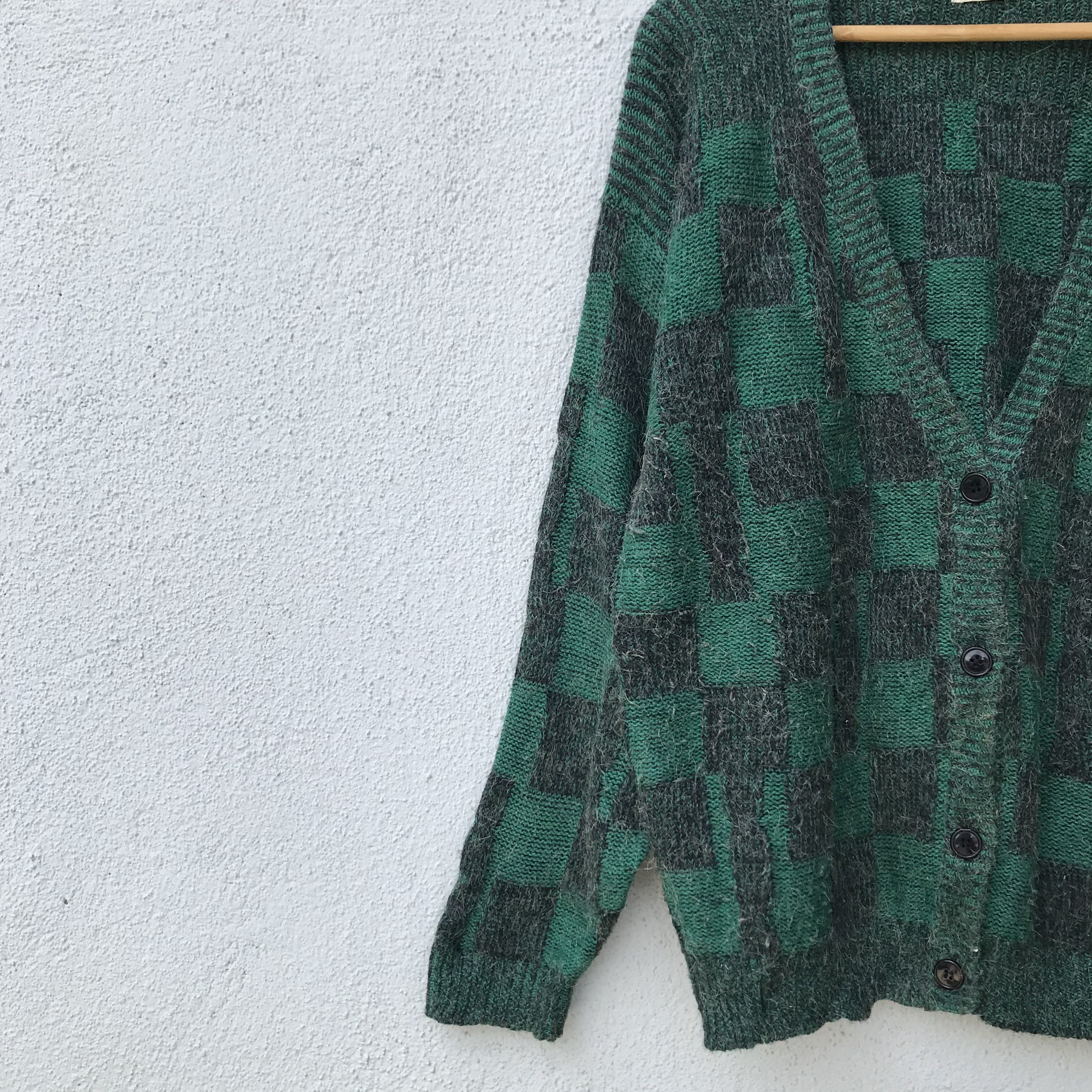 Aran Isles Knitwear Vintage Raffee Checkered Jumper Knit Cardigan Sweater Size US XL / EU 56 / 4 - 4 Thumbnail
