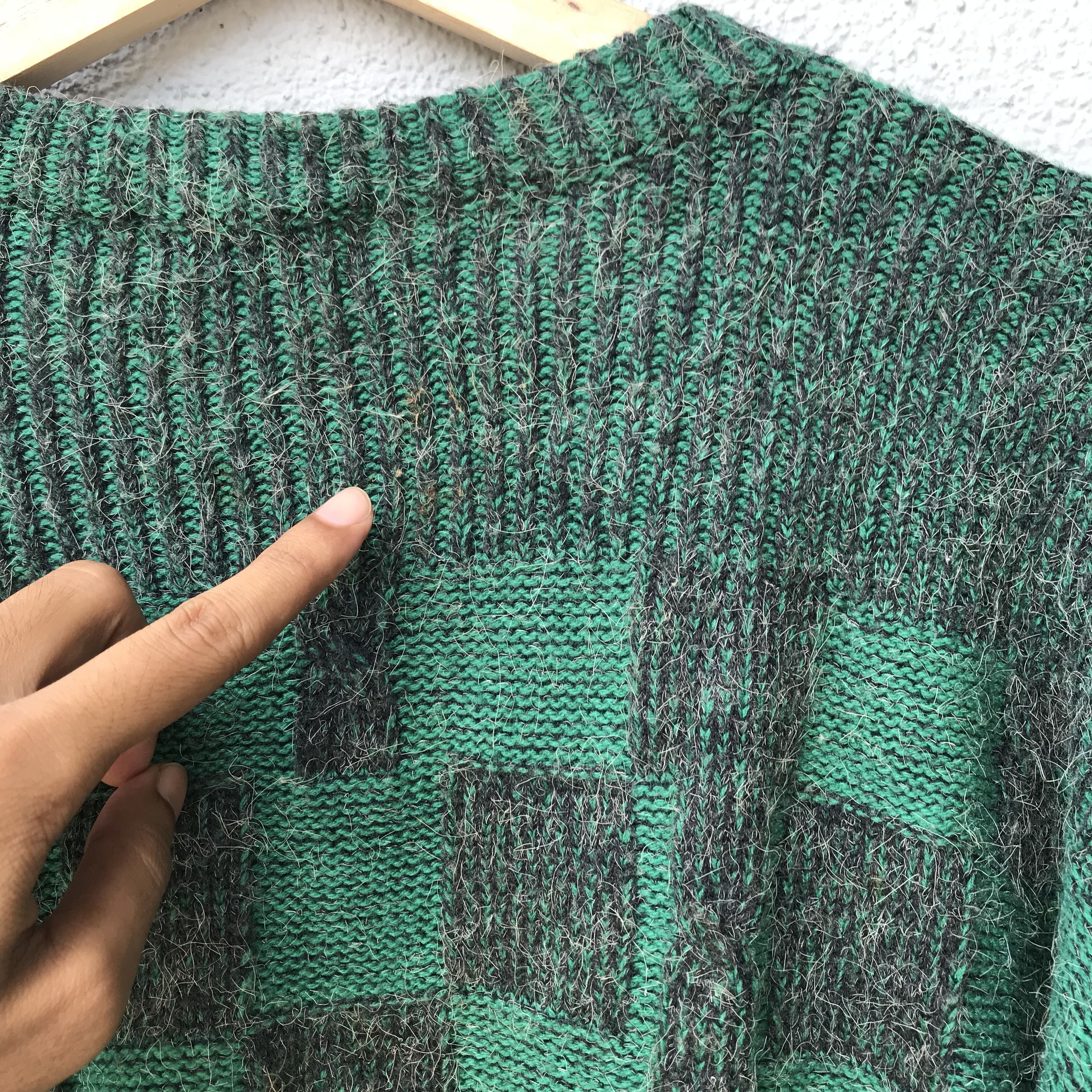 Aran Isles Knitwear Vintage Raffee Checkered Jumper Knit Cardigan Sweater Size US XL / EU 56 / 4 - 11 Thumbnail