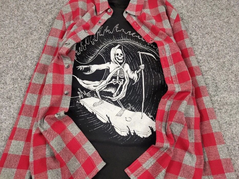 Flannel Vintage Flannel Shirt Travis Scott Style Size US M / EU 48-50 / 2 - 6 Thumbnail