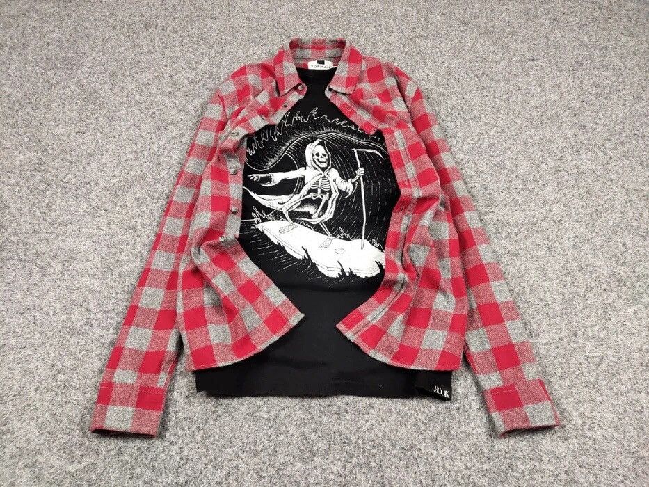 Flannel Vintage Flannel Shirt Travis Scott Style Size US M / EU 48-50 / 2 - 2 Thumbnail