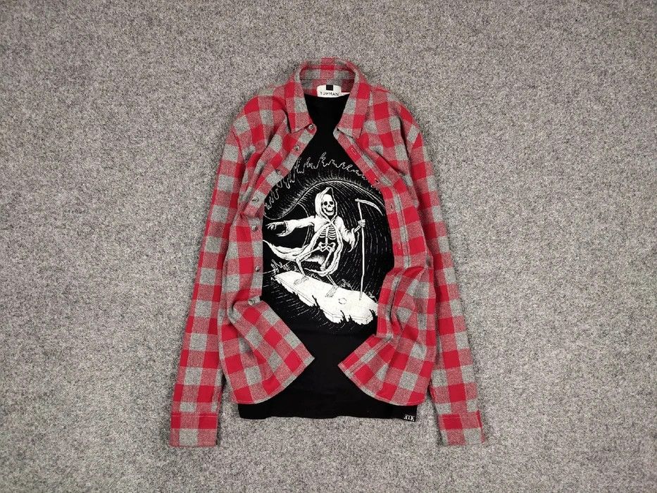 Flannel Vintage Flannel Shirt Travis Scott Style Size US M / EU 48-50 / 2 - 1 Thumbnail