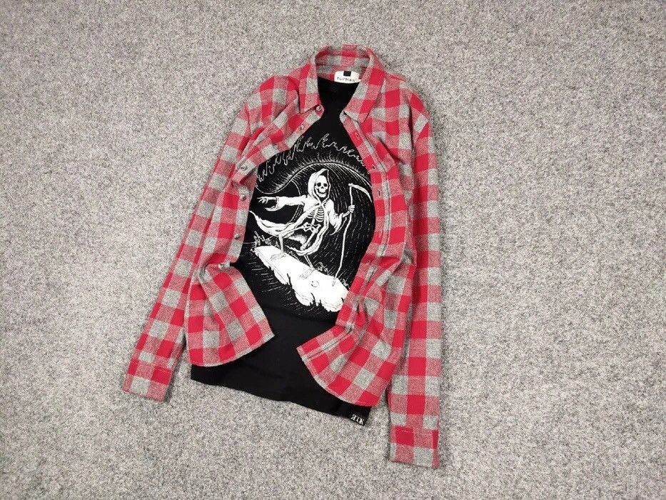 Flannel Vintage Flannel Shirt Travis Scott Style Size US M / EU 48-50 / 2 - 3 Thumbnail