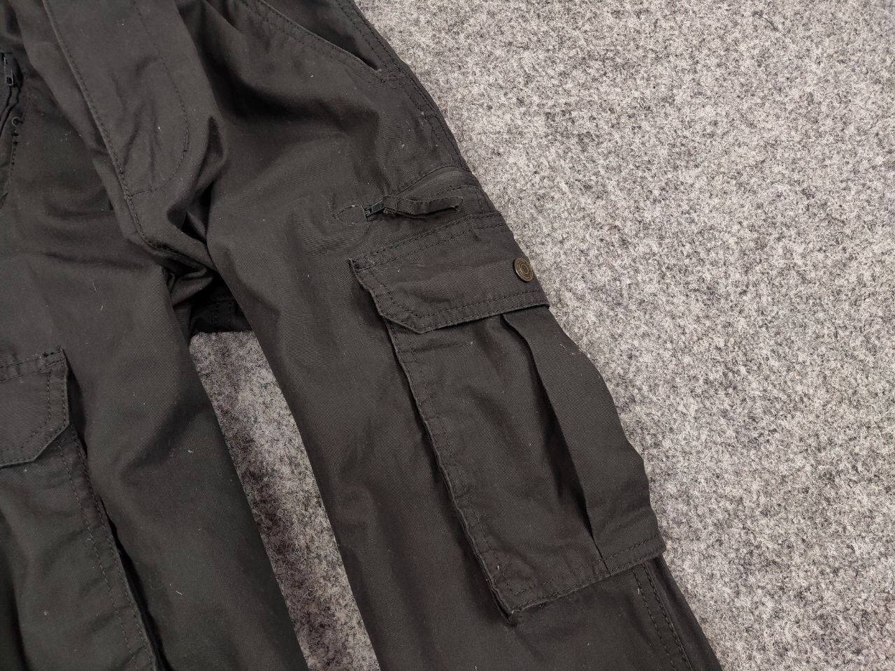 Japanese Brand Vintage 90's Cargo Pants Travis Scott Japan Dark Gray Hype Size US 34 / EU 50 - 10 Thumbnail