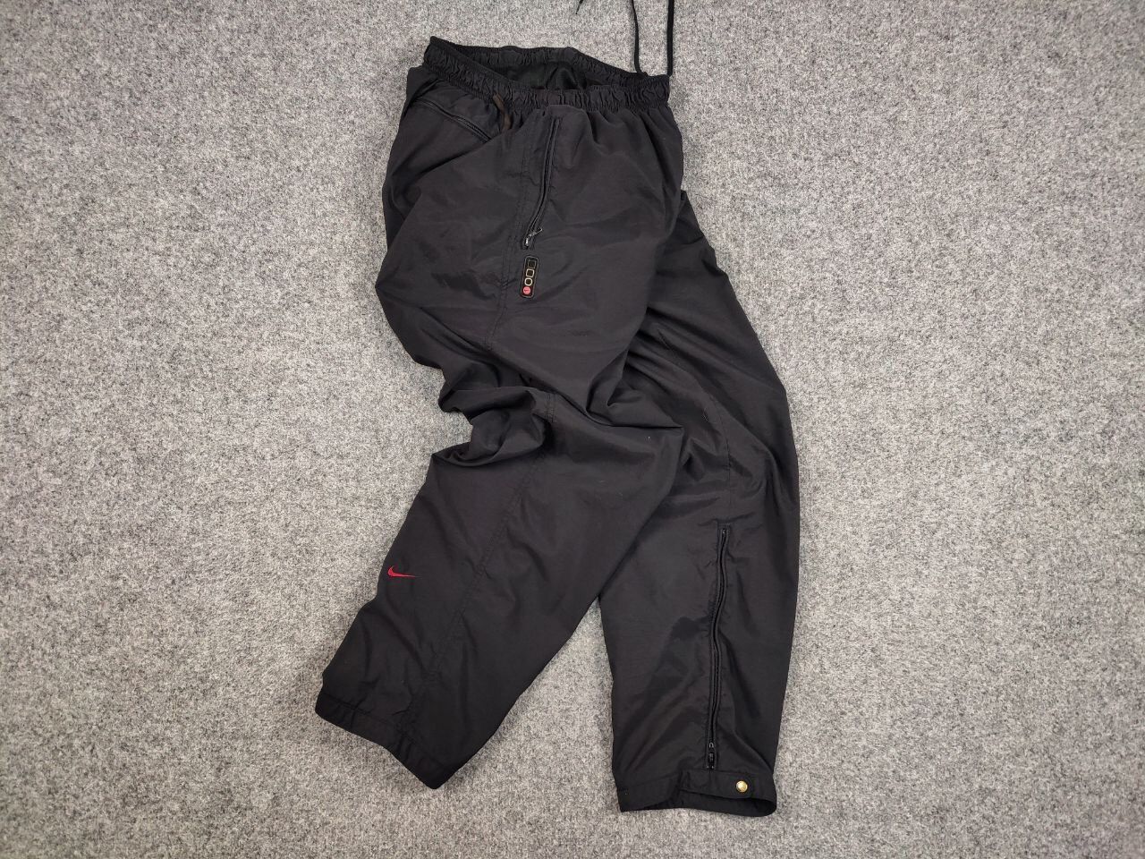 Nike Vintage Nike Swoosh Track Black Jogger Pants Travis Scott Size US 34 / EU 50 - 16 Thumbnail