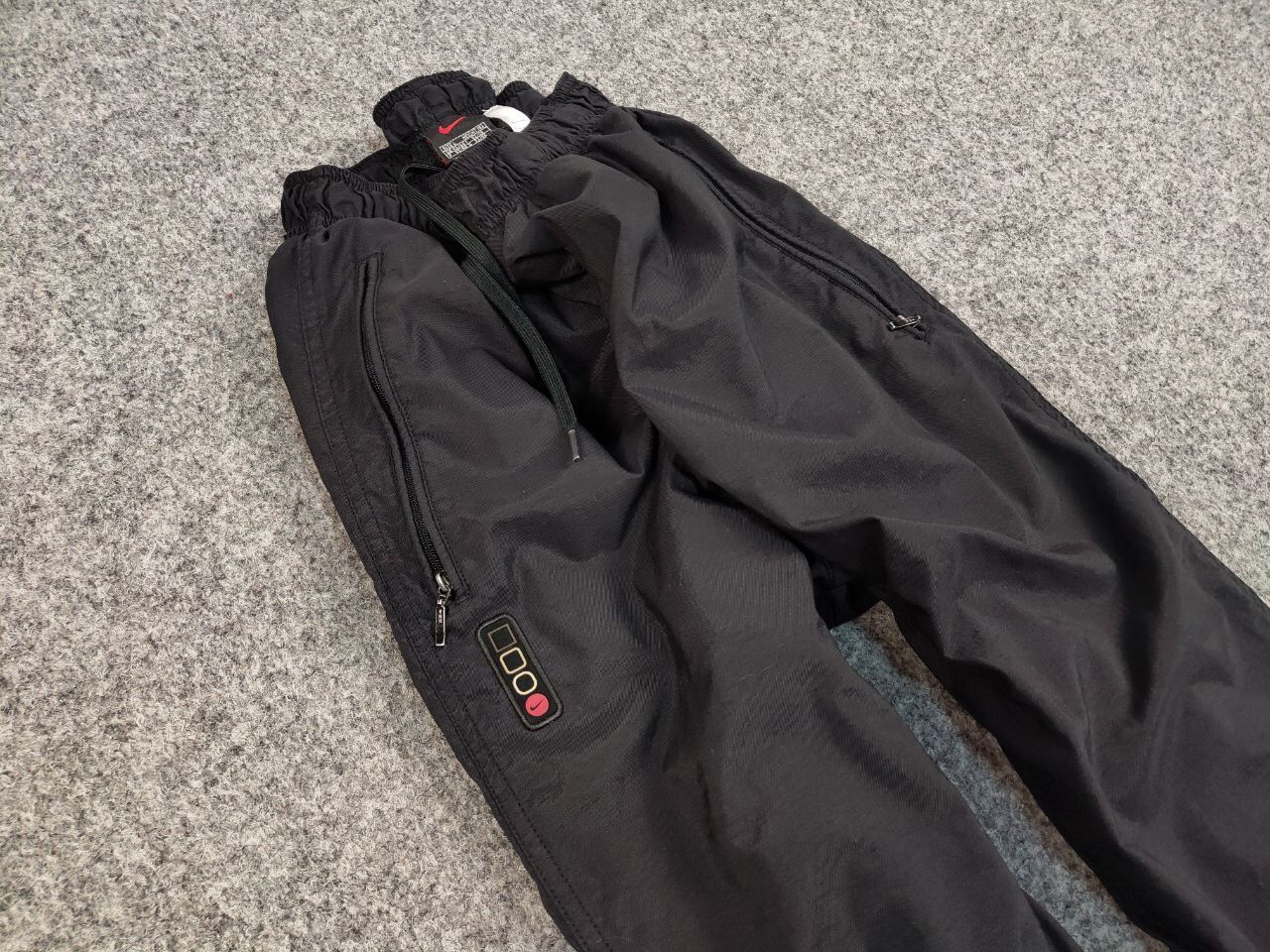 Nike Vintage Nike Swoosh Track Black Jogger Pants Travis Scott Size US 34 / EU 50 - 8 Thumbnail