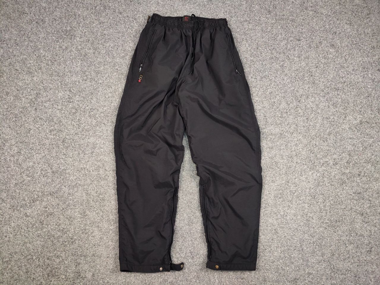 Nike Vintage Nike Swoosh Track Black Jogger Pants Travis Scott Size US 34 / EU 50 - 12 Thumbnail
