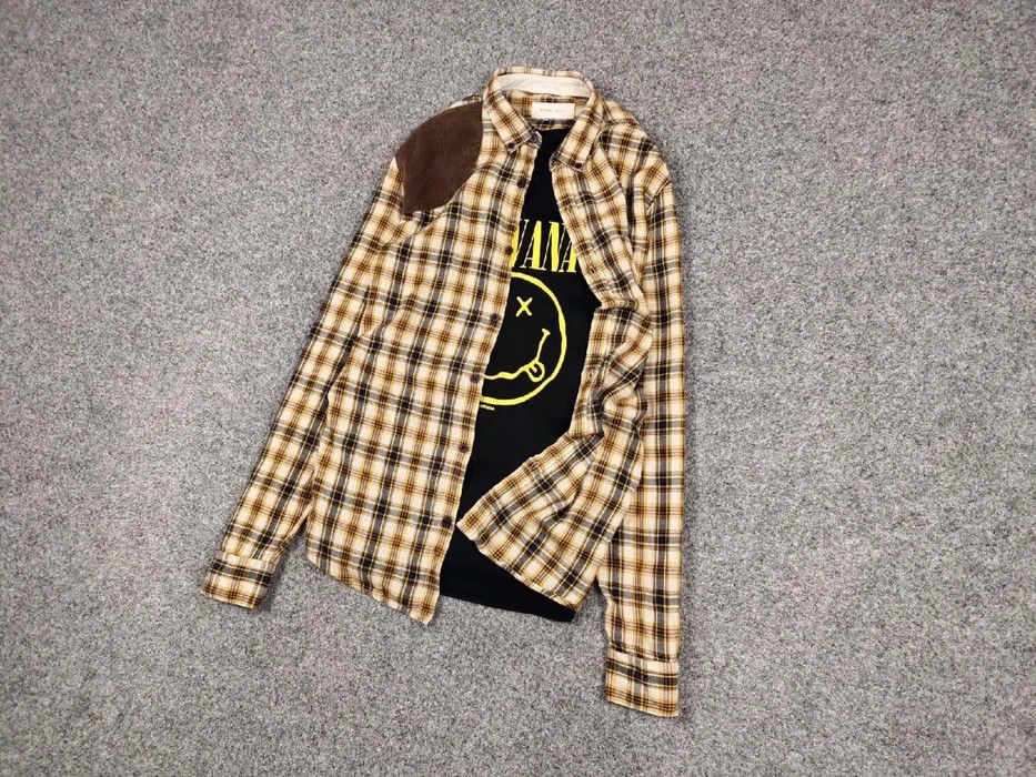 Flannel Vintage Flannel Shirt Travis Scott Style Size US L / EU 52-54 / 3 - 3 Thumbnail