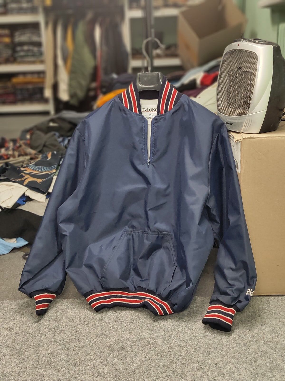Delong Vintage 90s DeLong Nylon 1/4 zip Jacket USA Rancho Niguel Size US S / EU 44-46 / 1 - 13 Thumbnail