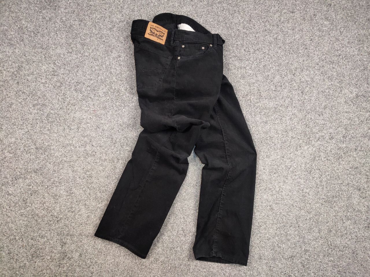 Levi's Vintage 90's Levi’s 751 Corduroy Pants Black Velvet Jeans Size US 33 - 16 Thumbnail