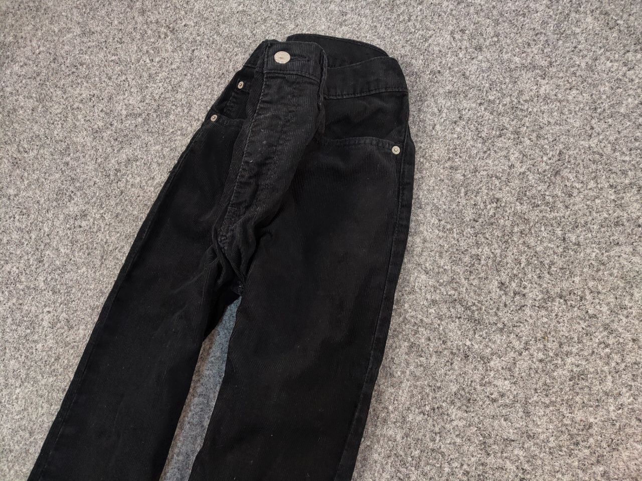 Levi's Vintage 90's Levi’s 751 Corduroy Pants Black Velvet Jeans Size US 33 - 4 Thumbnail