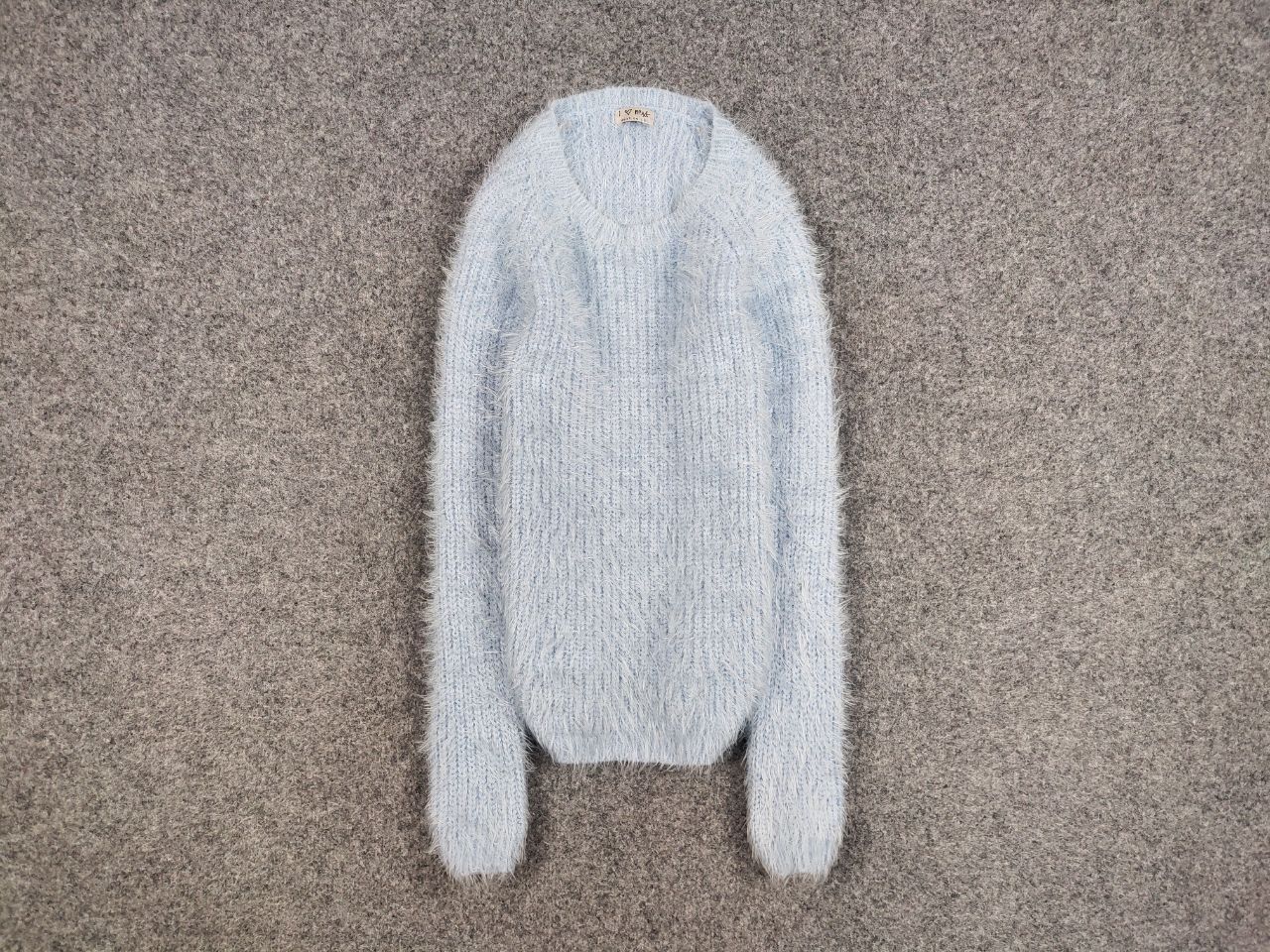 Japanese Brand Vintage Japanese Blue Mohair Style Fuzzy Crewneck Sweater Size US XS / EU 42 / 0 - 1 Thumbnail