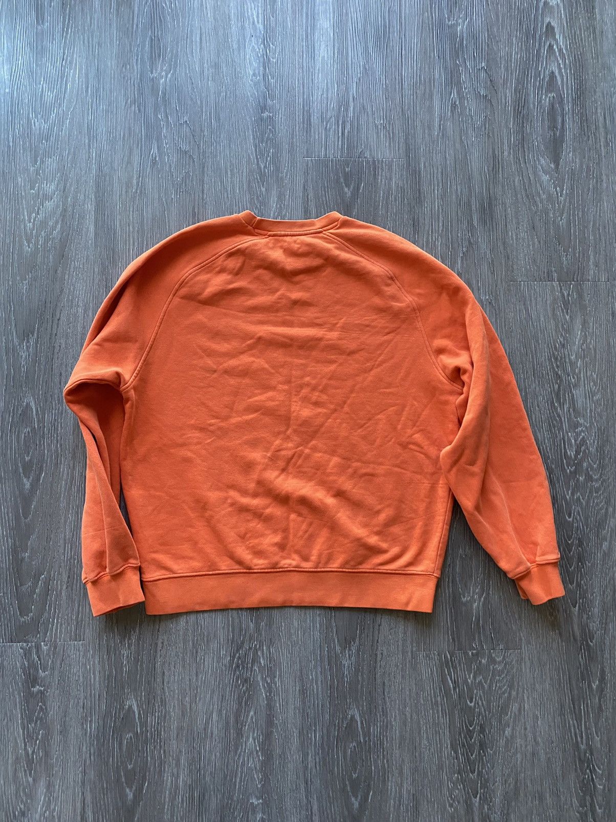 Nike × Vintage Vintage 00’s Nike Crewneck Sweatshirt Orange Silver Tag y2k Size US M / EU 48-50 / 2 - 6 Thumbnail