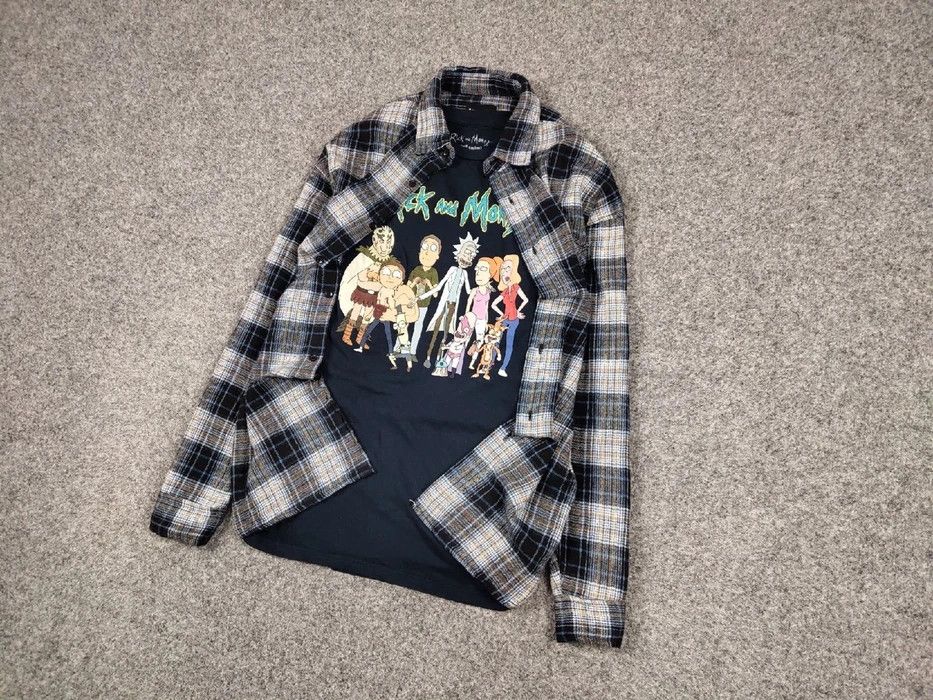 Flannel Vintage Flannel Shirt Travis Scott Style Streetwear Hype Size US XL / EU 56 / 4 - 2 Thumbnail