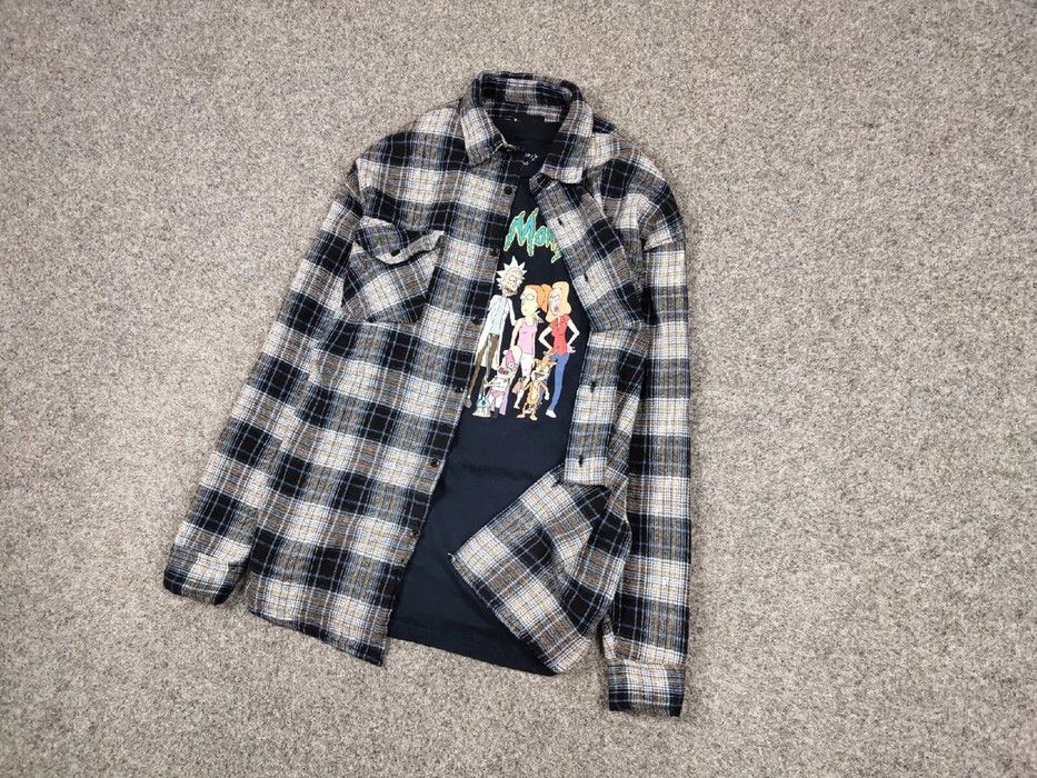 Flannel Vintage Flannel Shirt Travis Scott Style Streetwear Hype Size US XL / EU 56 / 4 - 4 Thumbnail