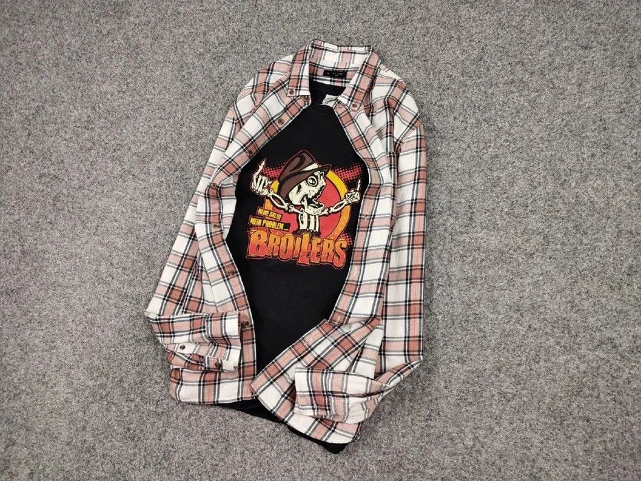 Flannel Vintage Flannel Shirt Travis Scott Style Size US M / EU 48-50 / 2 - 2 Thumbnail