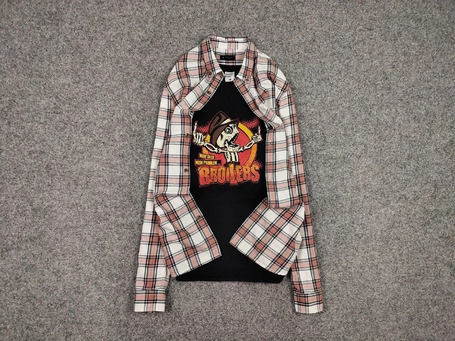 Flannel Vintage Flannel Shirt Travis Scott Style Size US M / EU 48-50 / 2 - 1 Thumbnail