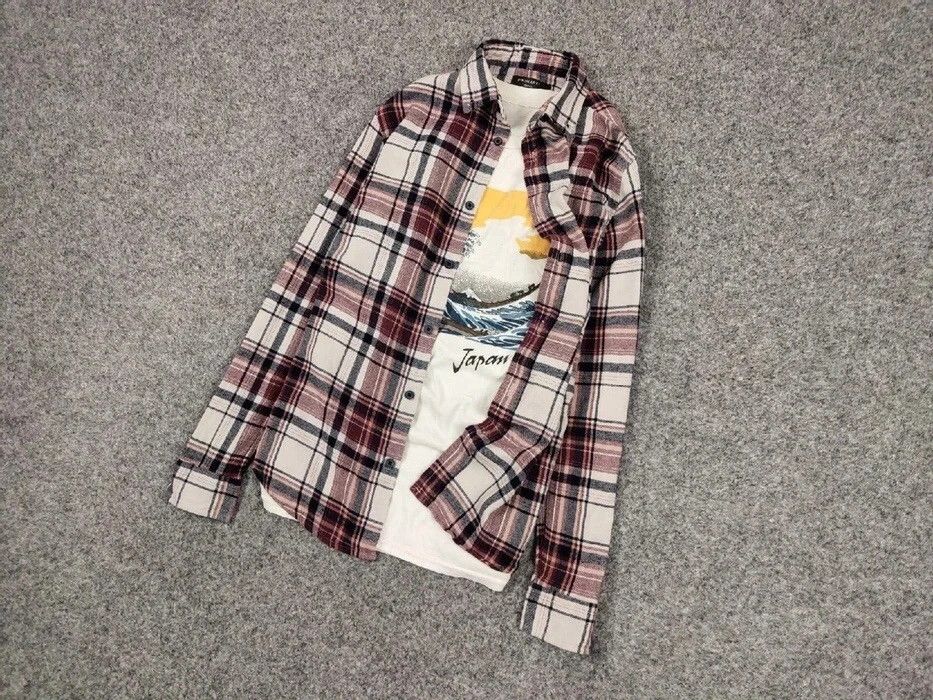 Flannel Vintage Flannel Shirt Checkered Travis Scott Style Size US S / EU 44-46 / 1 - 2 Thumbnail