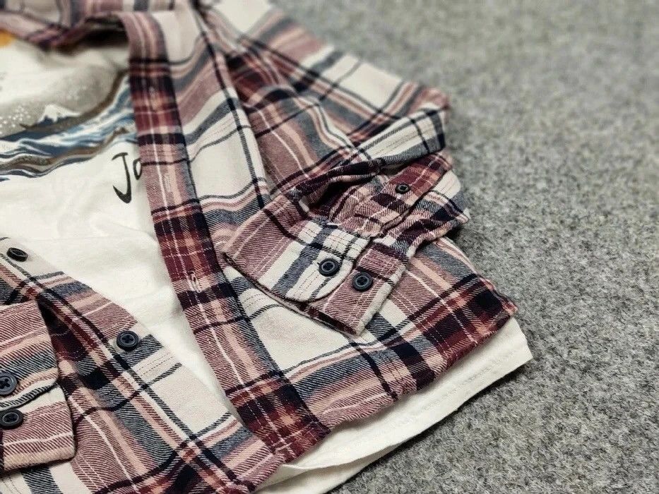 Flannel Vintage Flannel Shirt Checkered Travis Scott Style Size US S / EU 44-46 / 1 - 7 Thumbnail