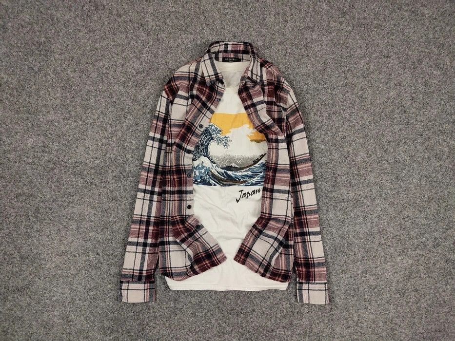 Flannel Vintage Flannel Shirt Checkered Travis Scott Style Size US S / EU 44-46 / 1 - 1 Thumbnail