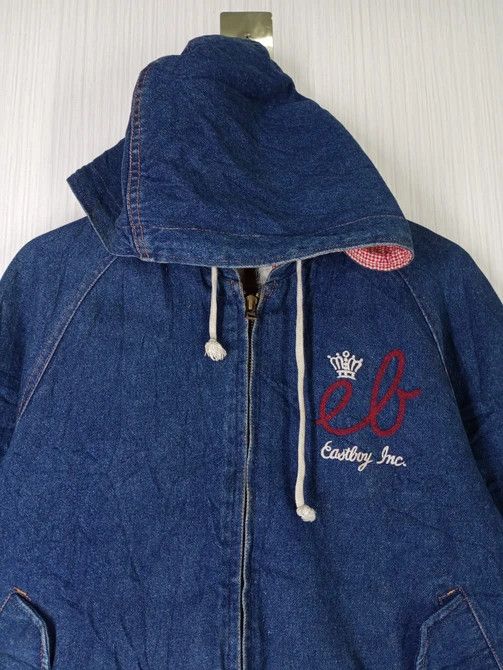 Japanese Brand VINTAGE EAST BOY VARSITY DENIM BOMBER JACKET Size US M / EU 48-50 / 2 - 6 Thumbnail