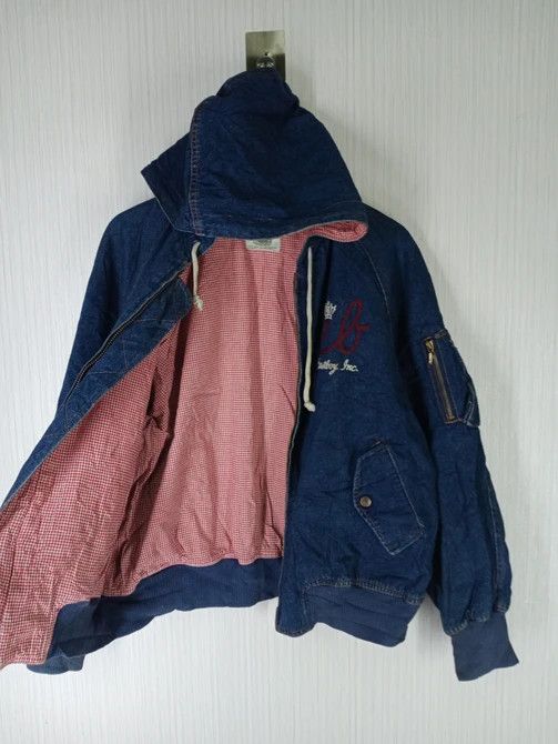 Japanese Brand VINTAGE EAST BOY VARSITY DENIM BOMBER JACKET Size US M / EU 48-50 / 2 - 4 Thumbnail
