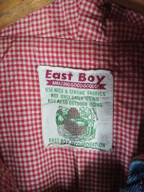 Japanese Brand VINTAGE EAST BOY VARSITY DENIM BOMBER JACKET Size US M / EU 48-50 / 2 - 3 Thumbnail