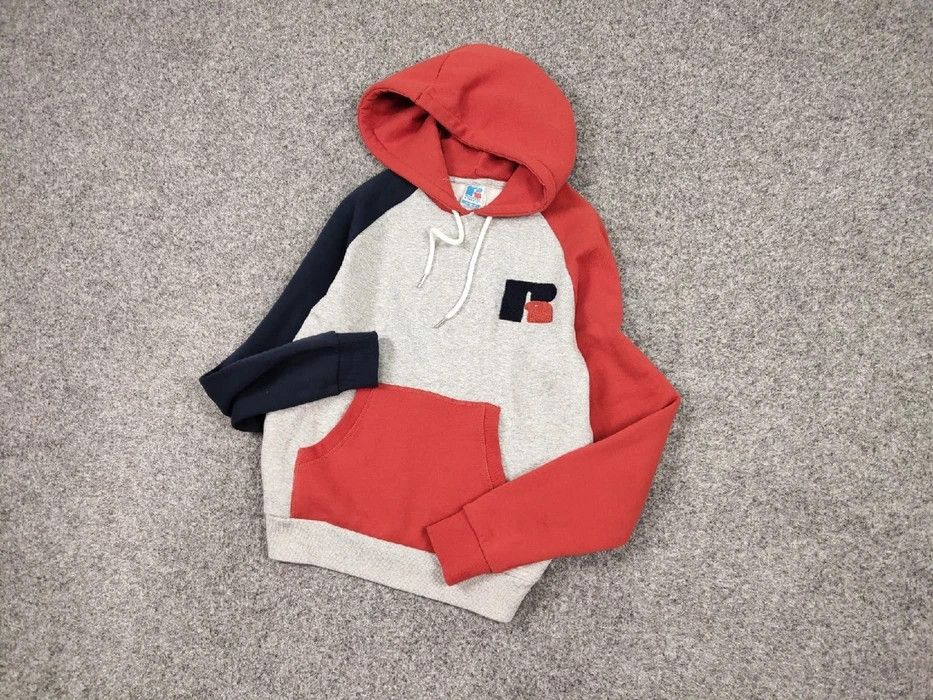 Russell Athletic Vintage Russell Athletic Patchwork Logo Hoodie America Hype Size US M / EU 48-50 / 2 - 3 Thumbnail