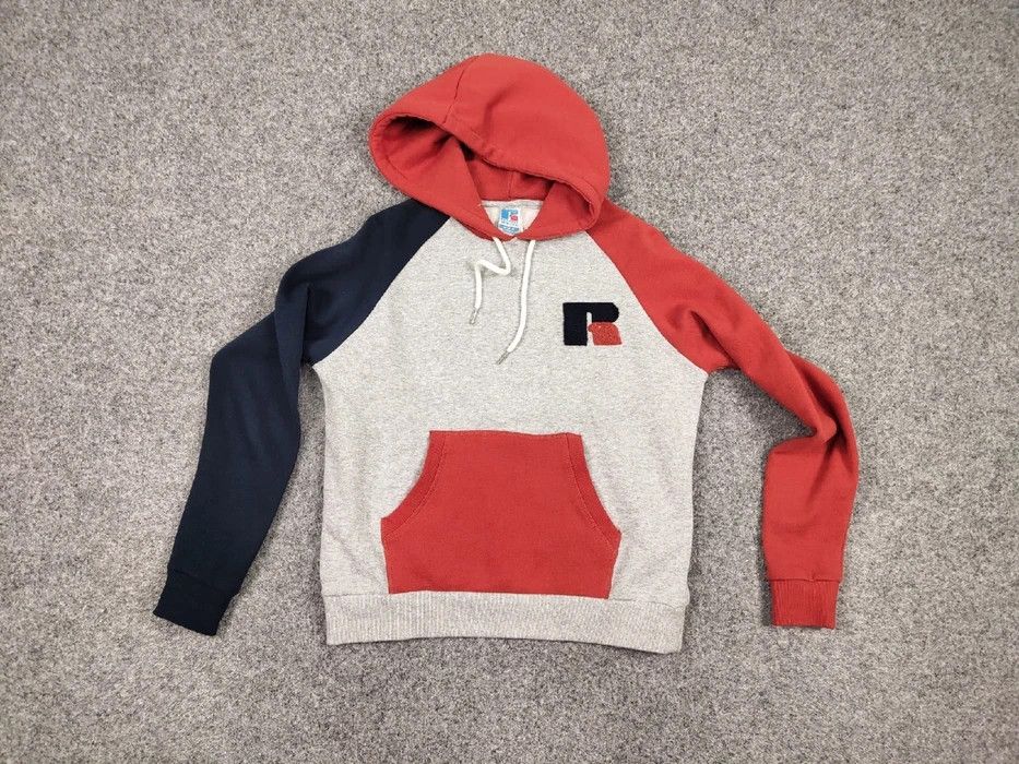 Russell Athletic Vintage Russell Athletic Patchwork Logo Hoodie America Hype Size US M / EU 48-50 / 2 - 4 Thumbnail