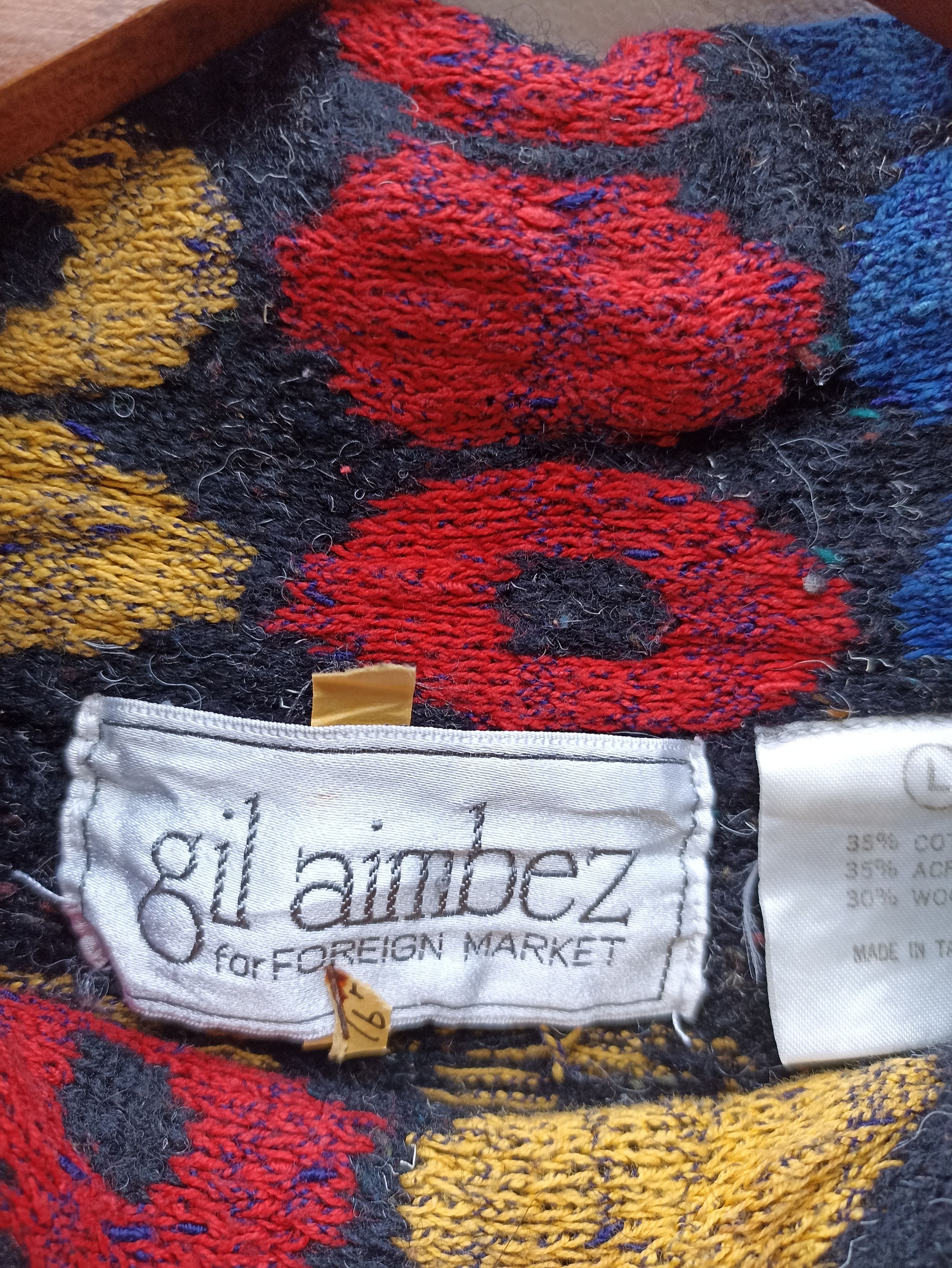 Japanese Brand 🔥 Gil Aimbez sweater coogi Art design Size US L / EU 52-54 / 3 - 7 Thumbnail