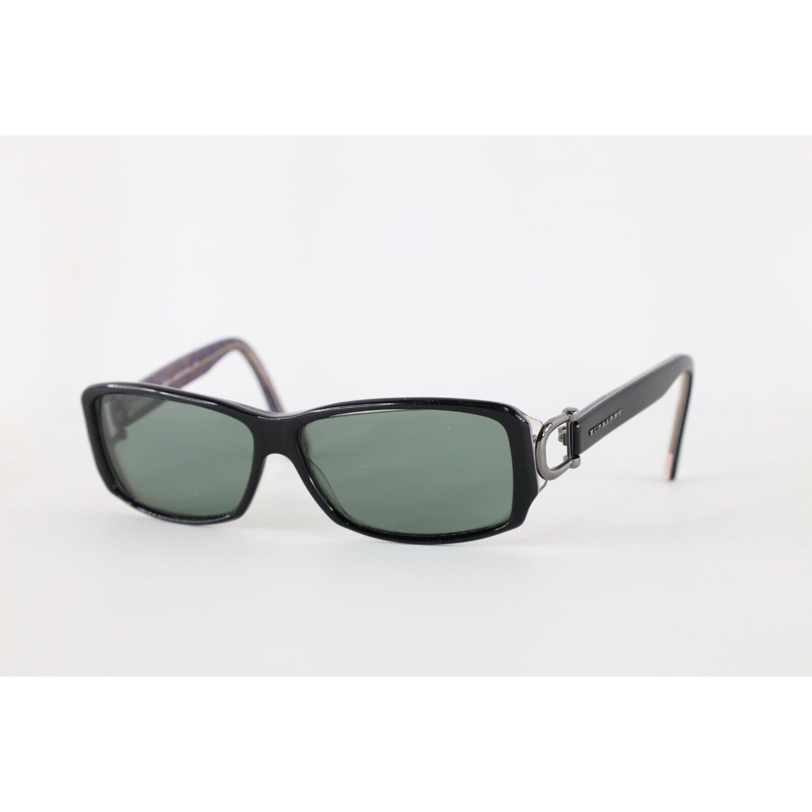 Burberry Burberry Horseshoe Acetate Sunglasses Glasses Black Size ONE SIZE - 1 Thumbnail
