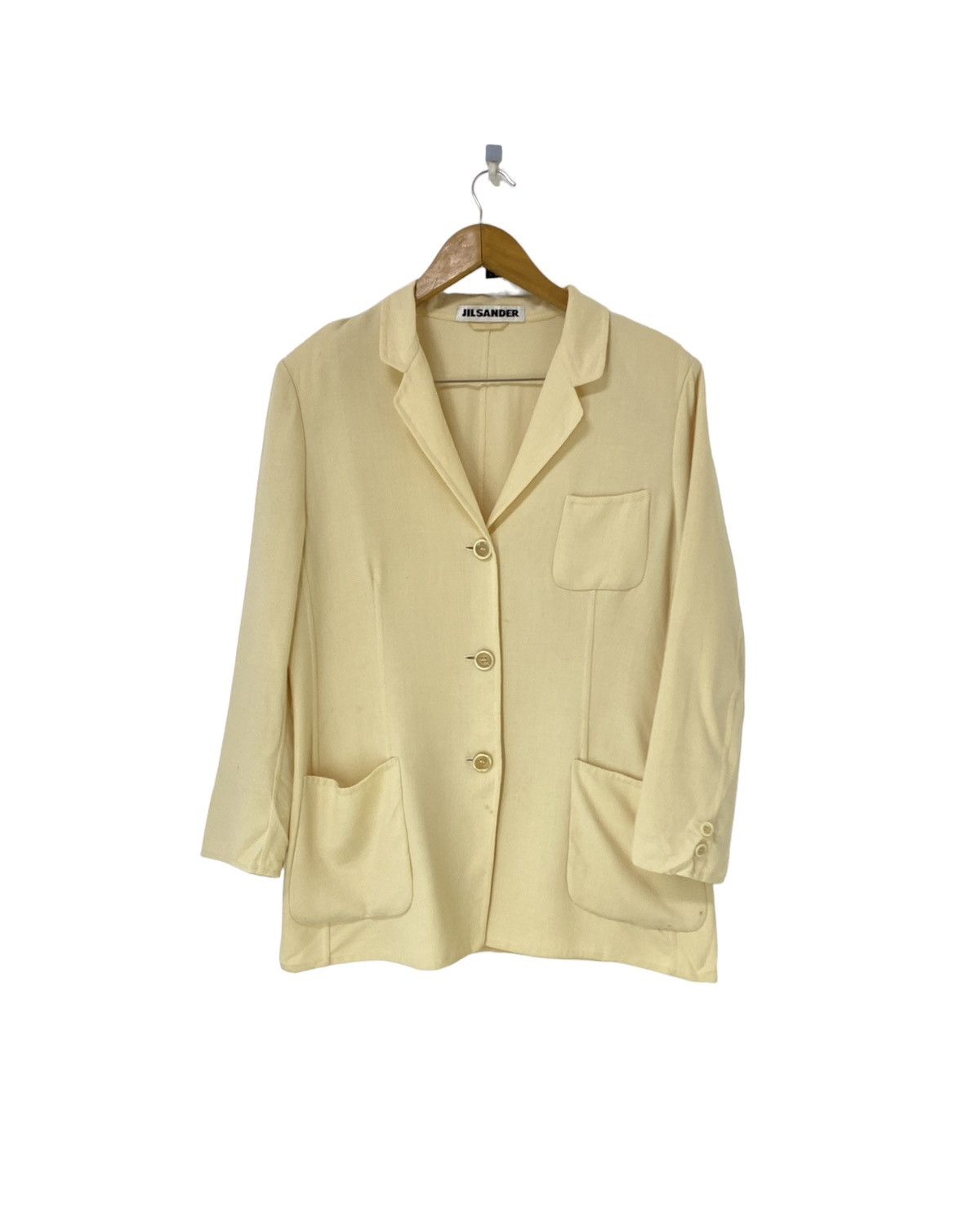 Jil Sander Jil Sander Pure Wool Jacket Button Design Size M / US 6-8 / IT 42-44 - 1 Thumbnail