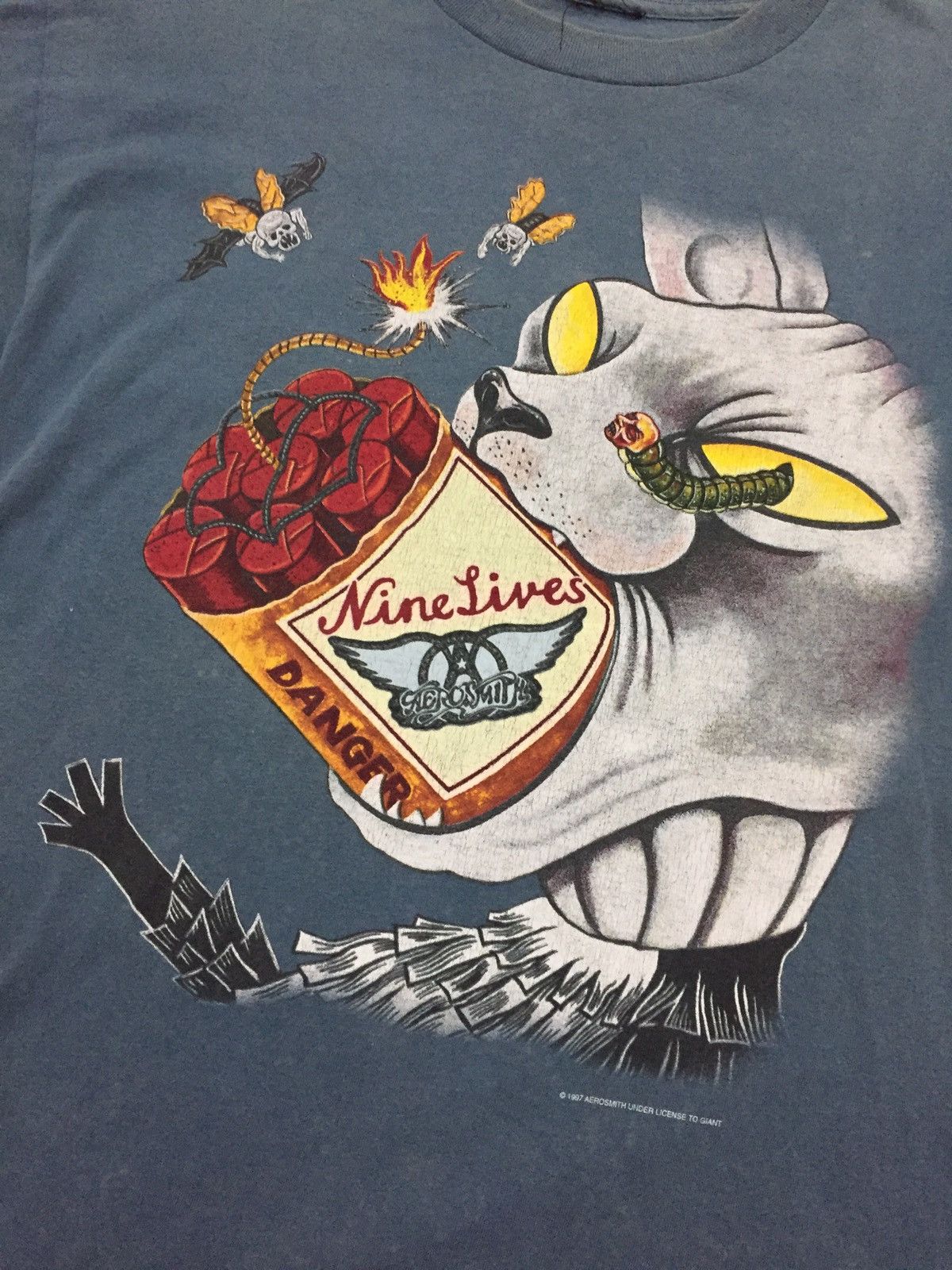 Aerosmith Vintage 1997 Aerosmith Nine Lives Tour Underlicense Giant Size US XL / EU 56 / 4 - 3 Thumbnail