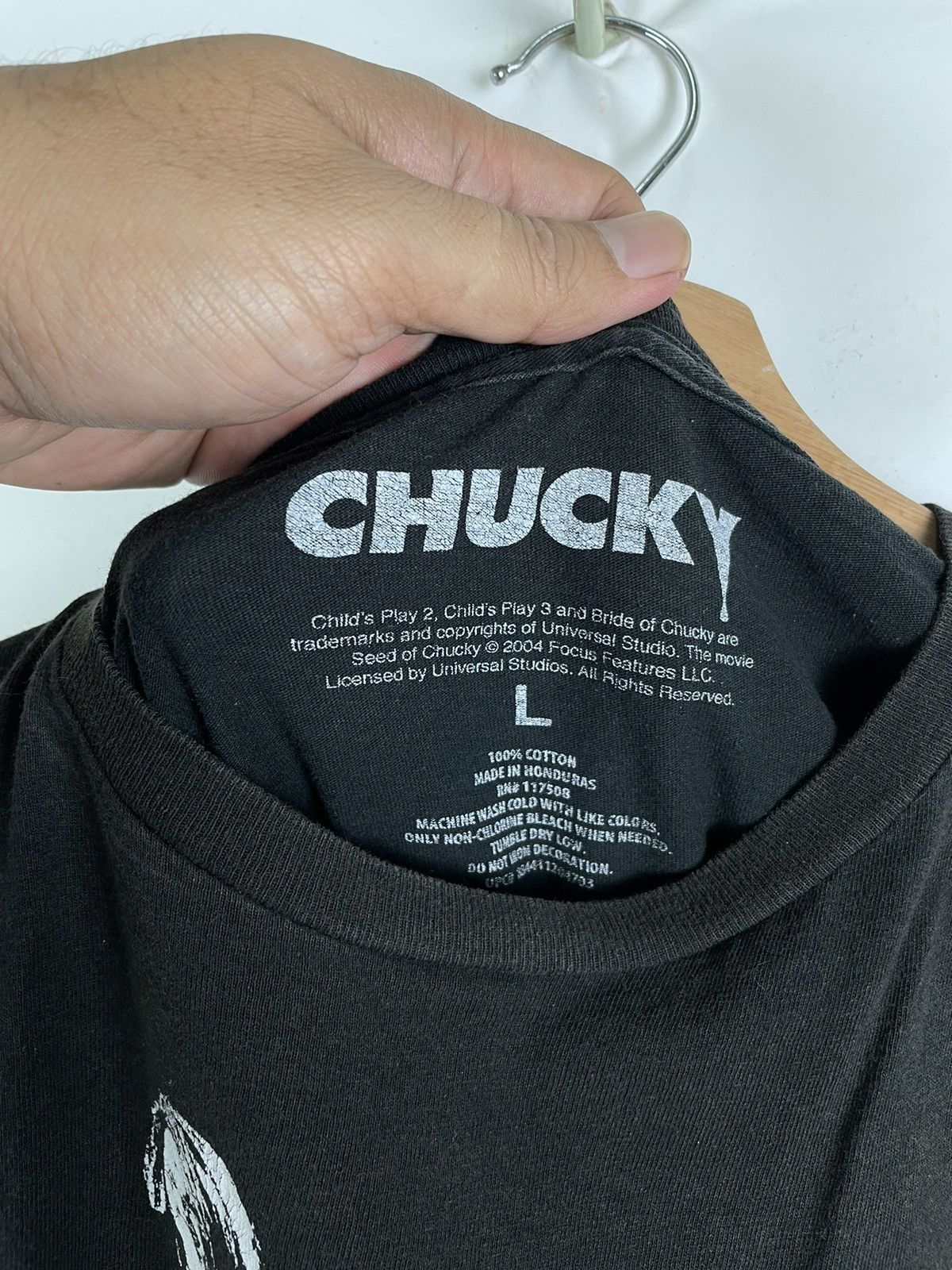 Universal Studios VINTAGE 2004 CHUCKY HORROR MOVIE PROMO TEE Size US L / EU 52-54 / 3 - 3 Thumbnail