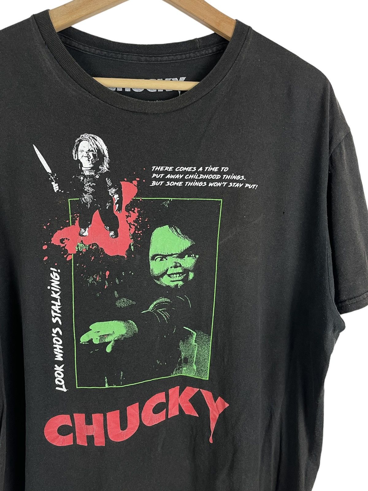 Universal Studios VINTAGE 2004 CHUCKY HORROR MOVIE PROMO TEE Size US L / EU 52-54 / 3 - 4 Thumbnail