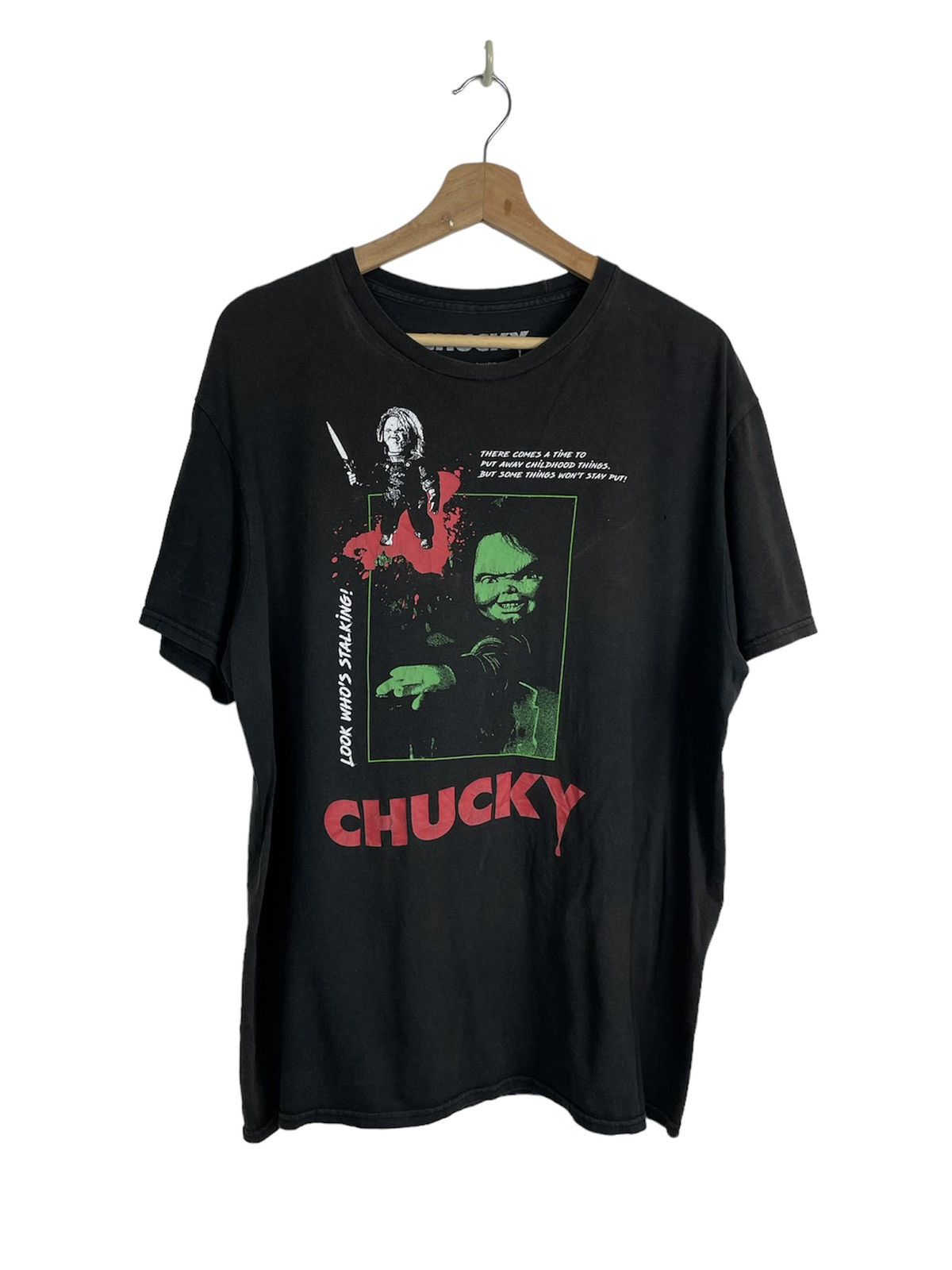 Universal Studios VINTAGE 2004 CHUCKY HORROR MOVIE PROMO TEE Size US L / EU 52-54 / 3 - 1 Thumbnail