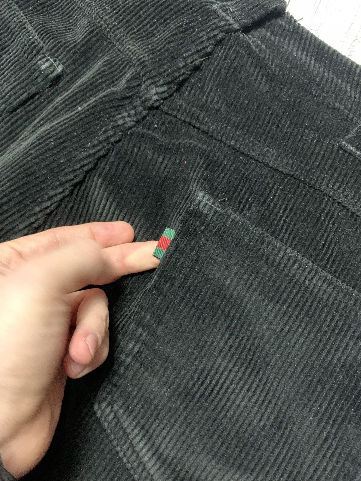 Vintage Vintage Gucci velvet Denim jeans rare Size US 33 - 11 Thumbnail