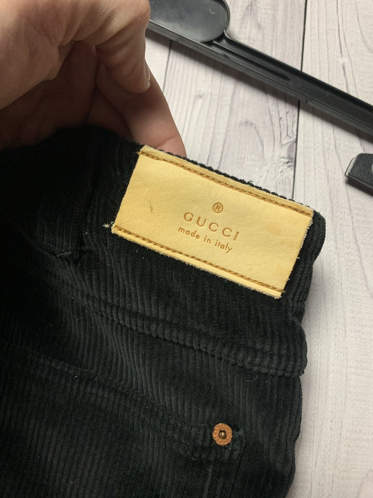 Vintage Vintage Gucci velvet Denim jeans rare Size US 33 - 12 Thumbnail